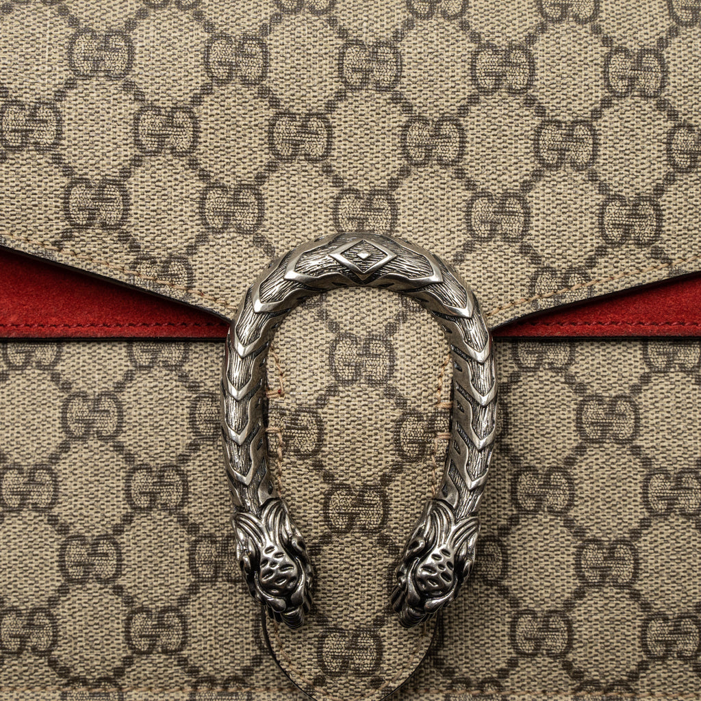 GUCCI DIONYSUS SHOULDER BAG GG SUPREME CANVAS/SUEDE SHW
