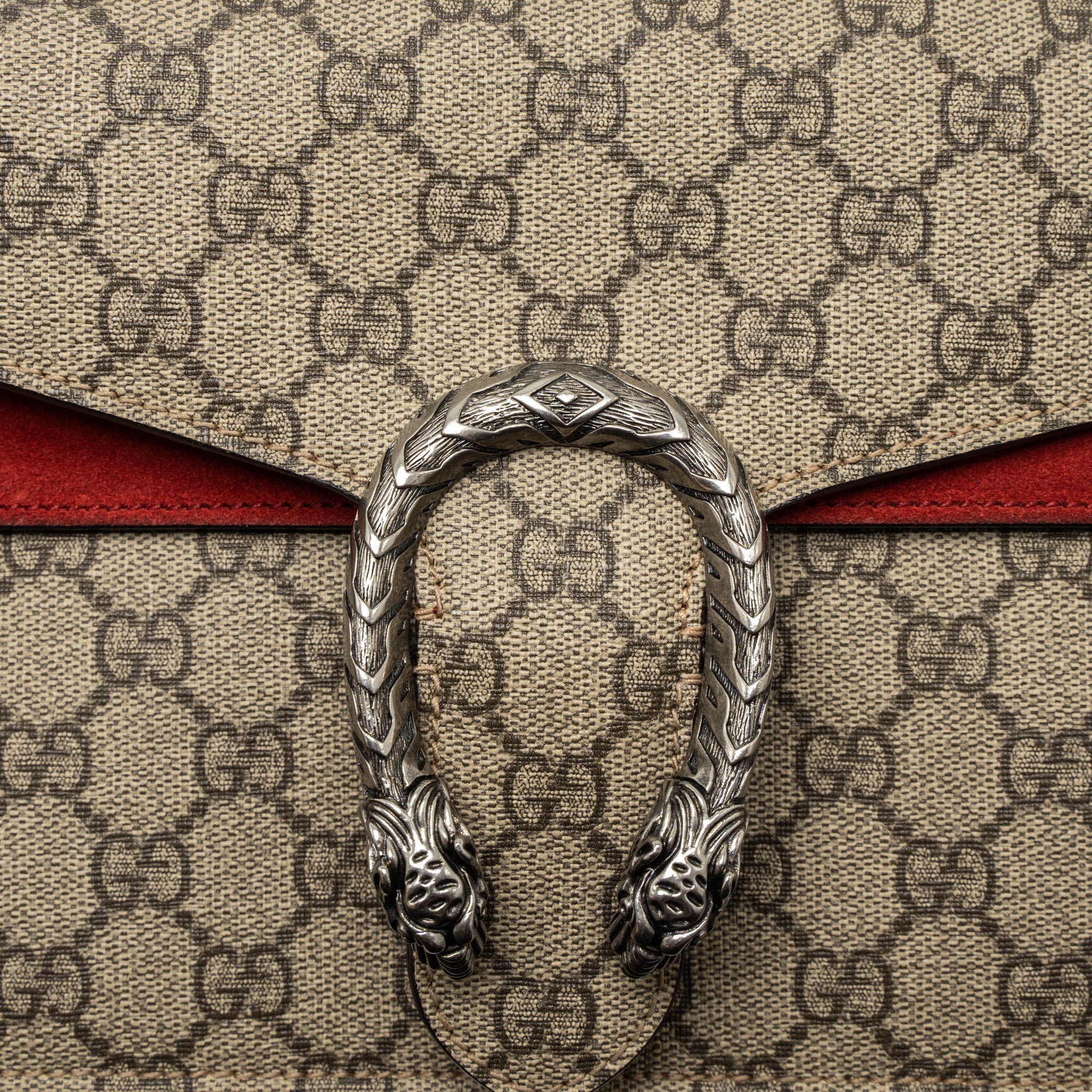 GUCCI DIONYSUS SHOULDER BAG GG SUPREME CANVAS/SUEDE SHW