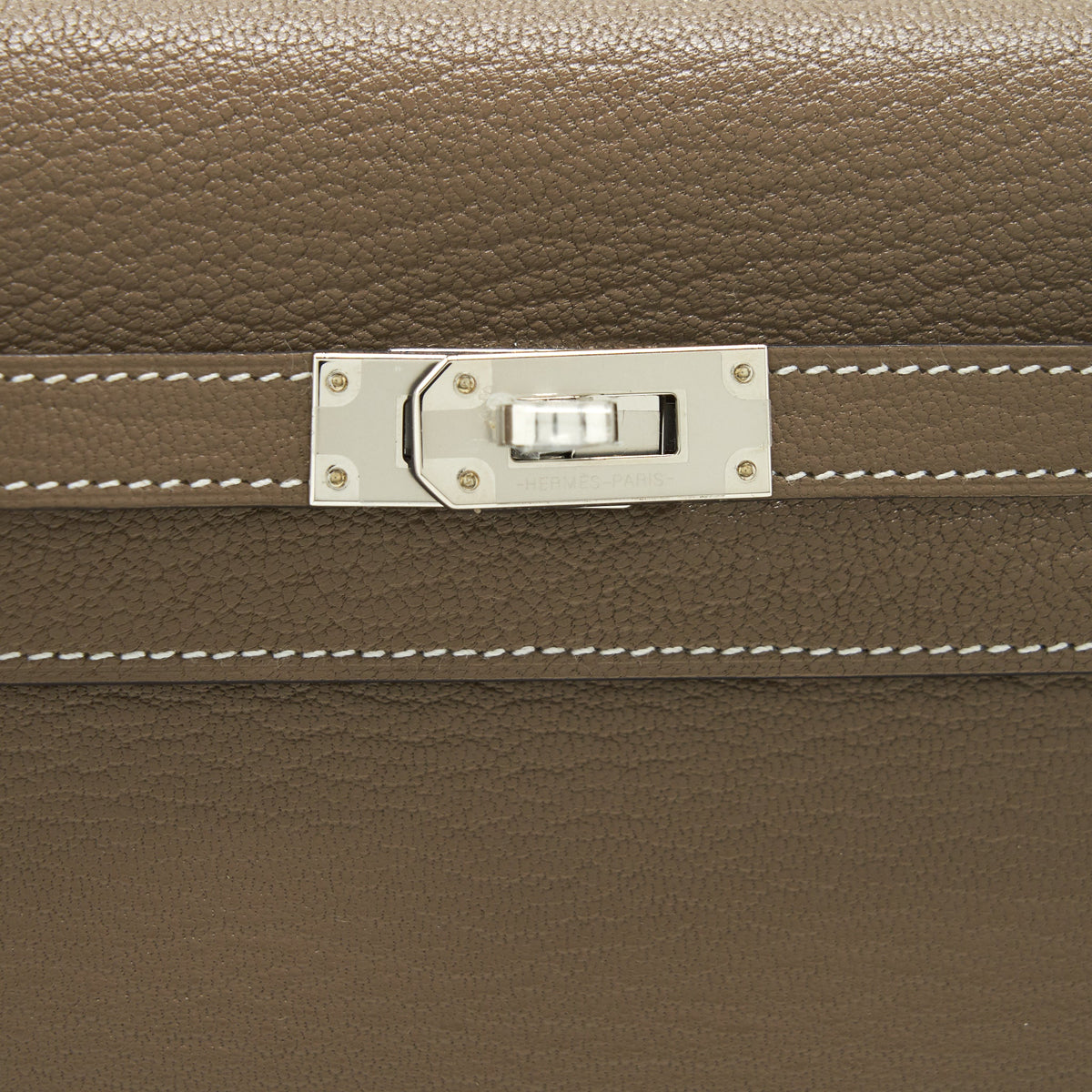 Hermes kelly to go Chevre Mysore Etoupe SHW