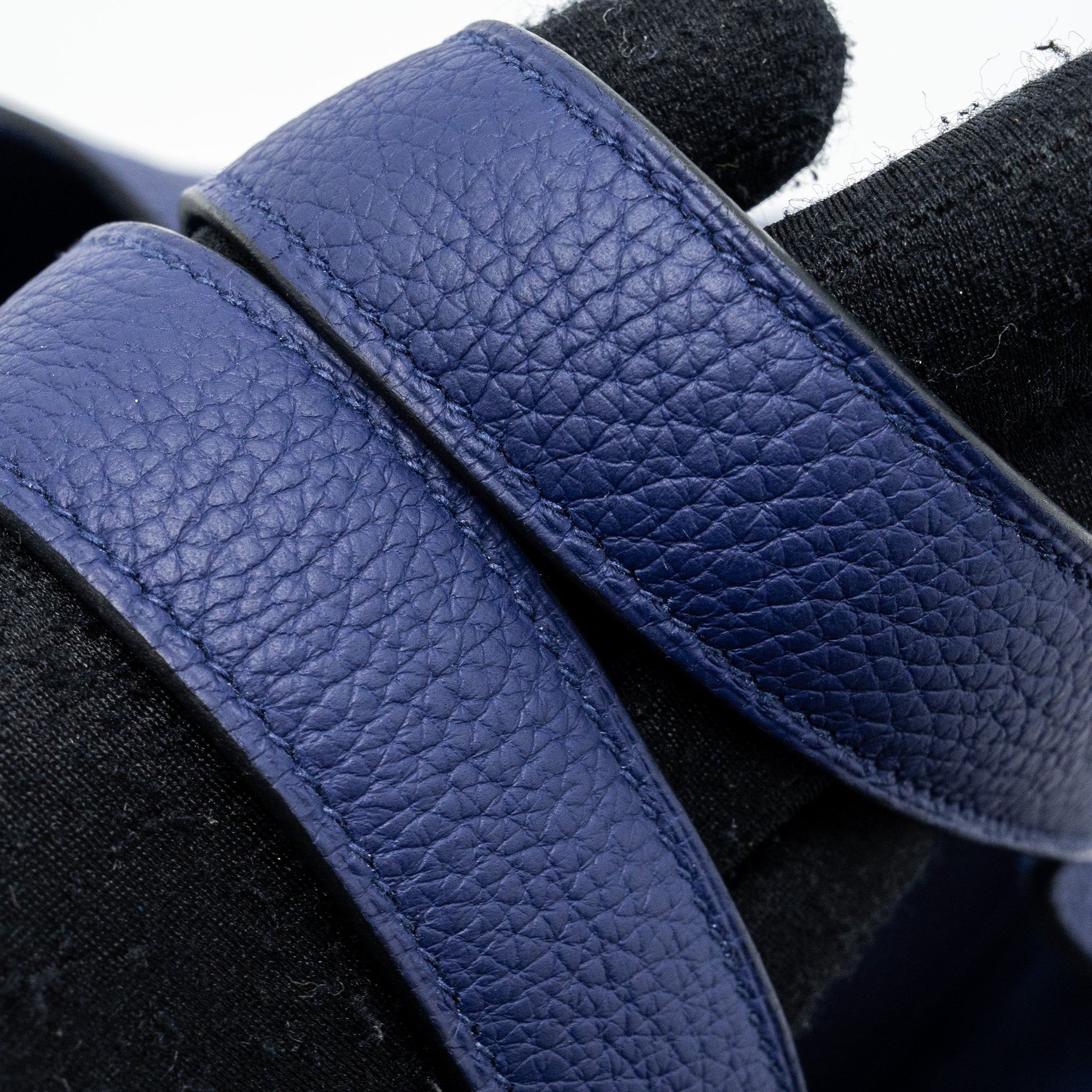 HERMES PICOTIN 18 LOCK BAG CLEMENCE BLUE ENCRE SHW