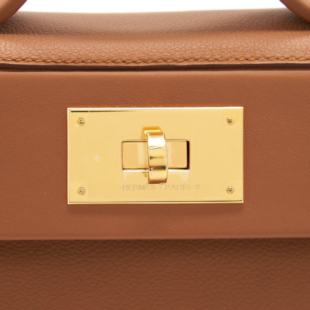 Hermes mini 24/24 -21 Bag Evercolour and Swift leather Gold GHW