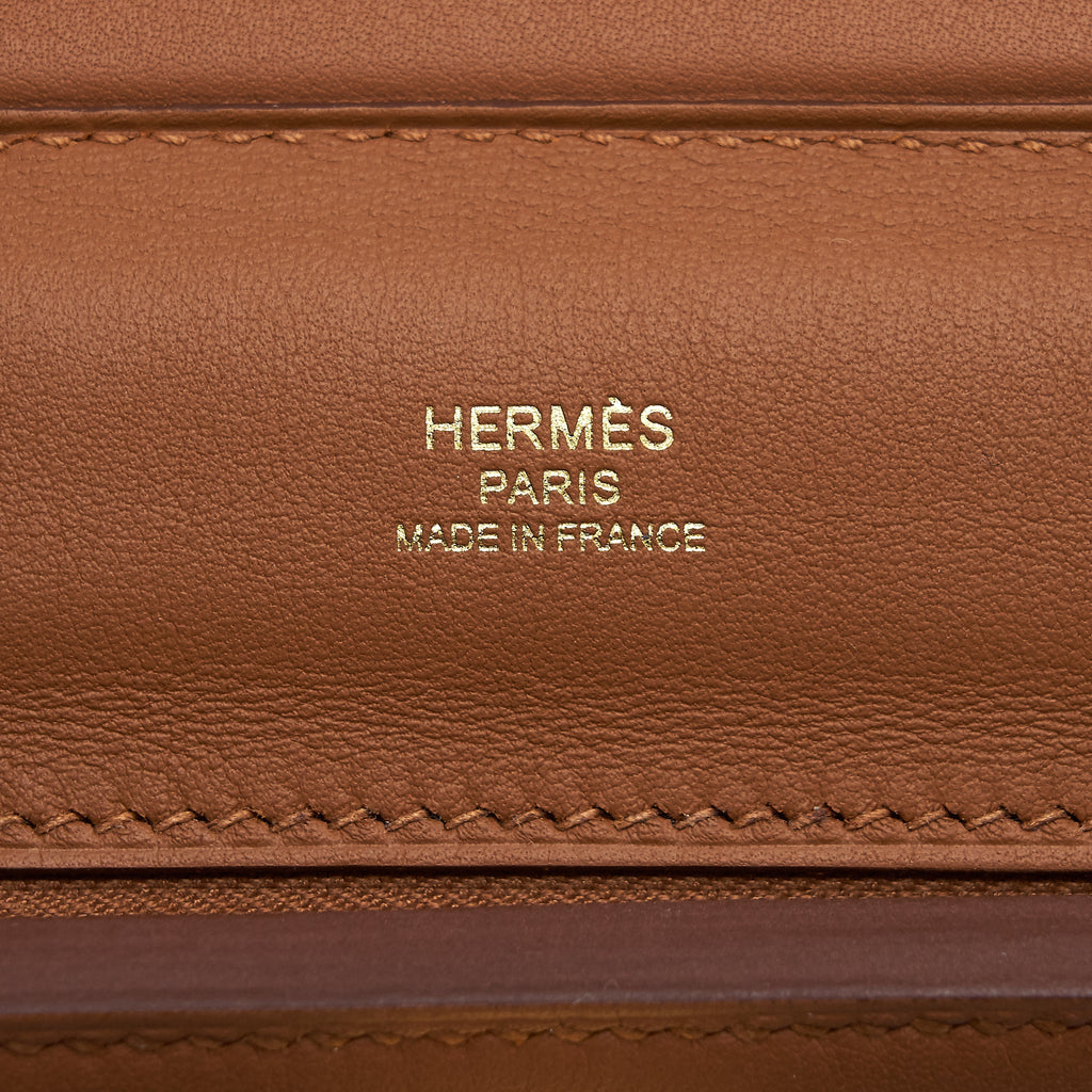 Hermes mini 24/24 -21 Bag Evercolour and Swift leather Gold GHW