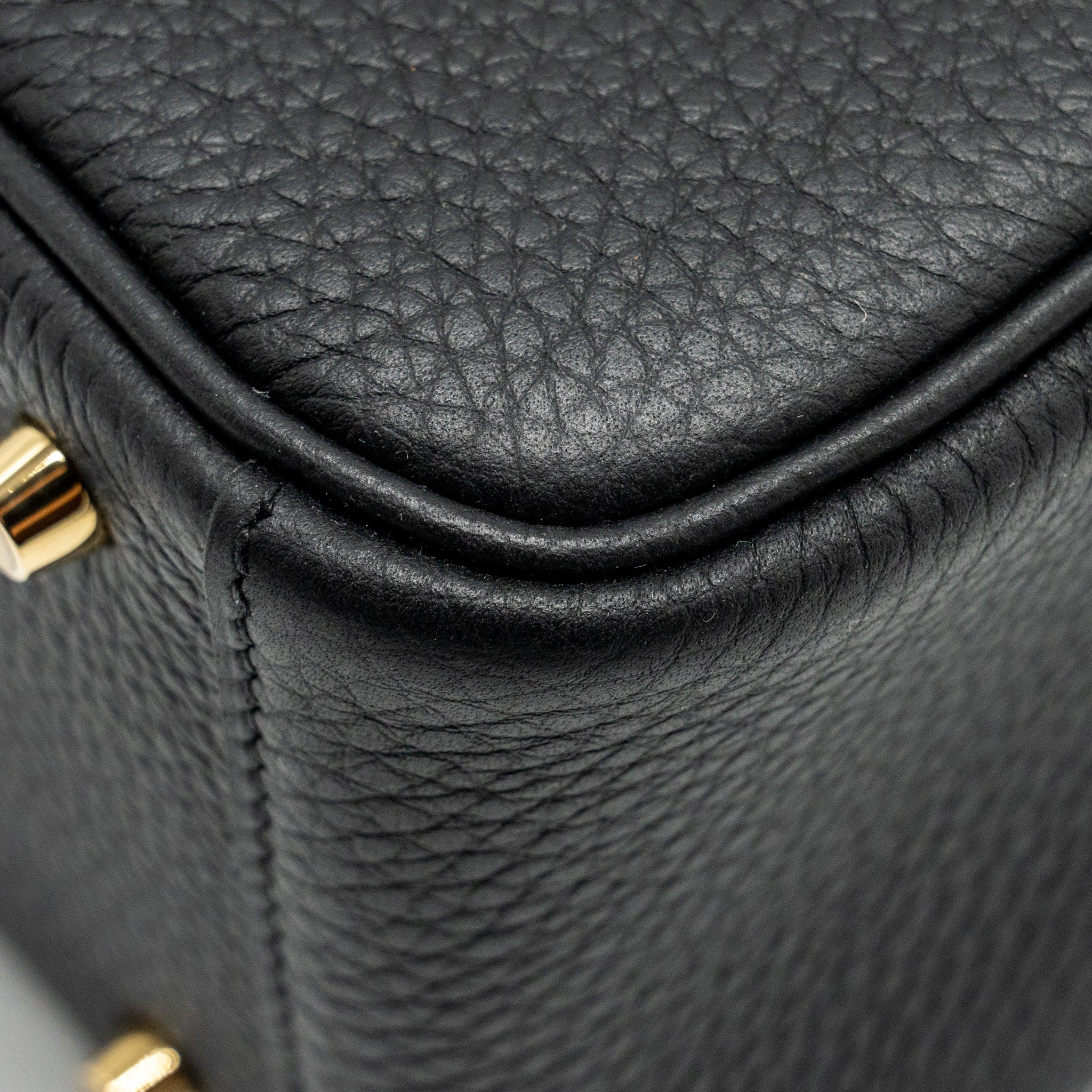 HERMES MINI LINDY II CLEMENCE BLACK GHW