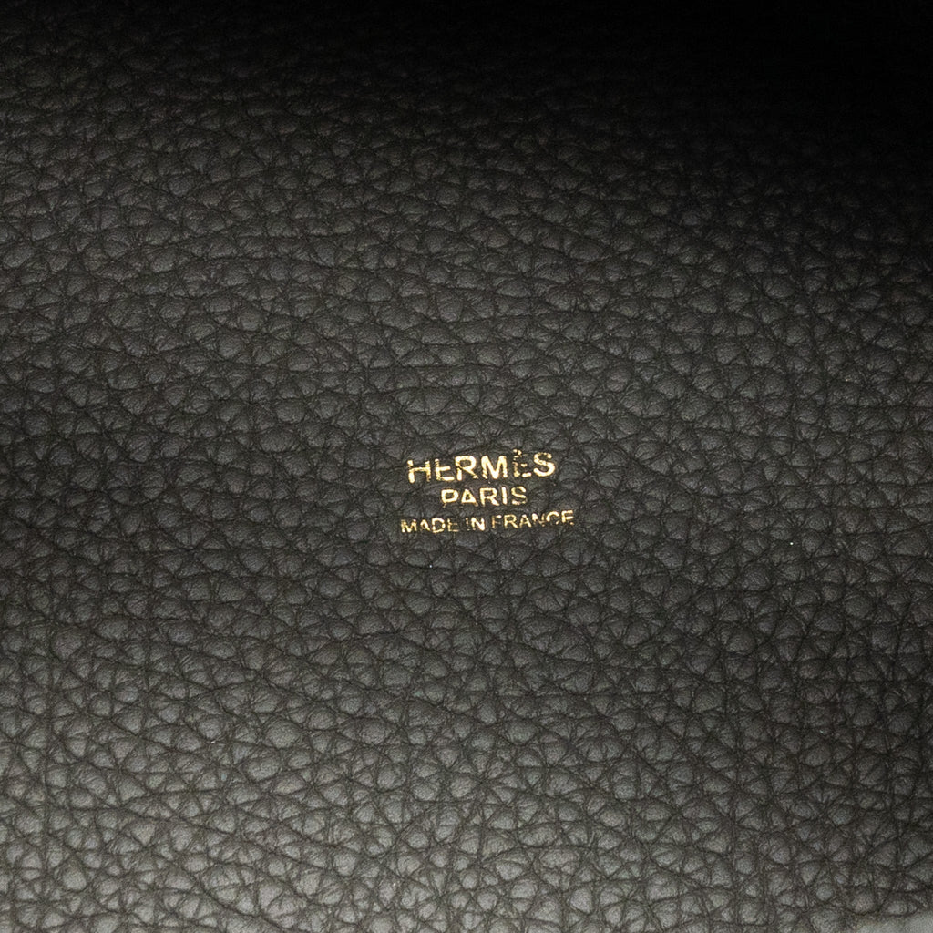 HERMES PICOTIN 22 LOCK BAG CLEMENCE GRIS MEYER GHW