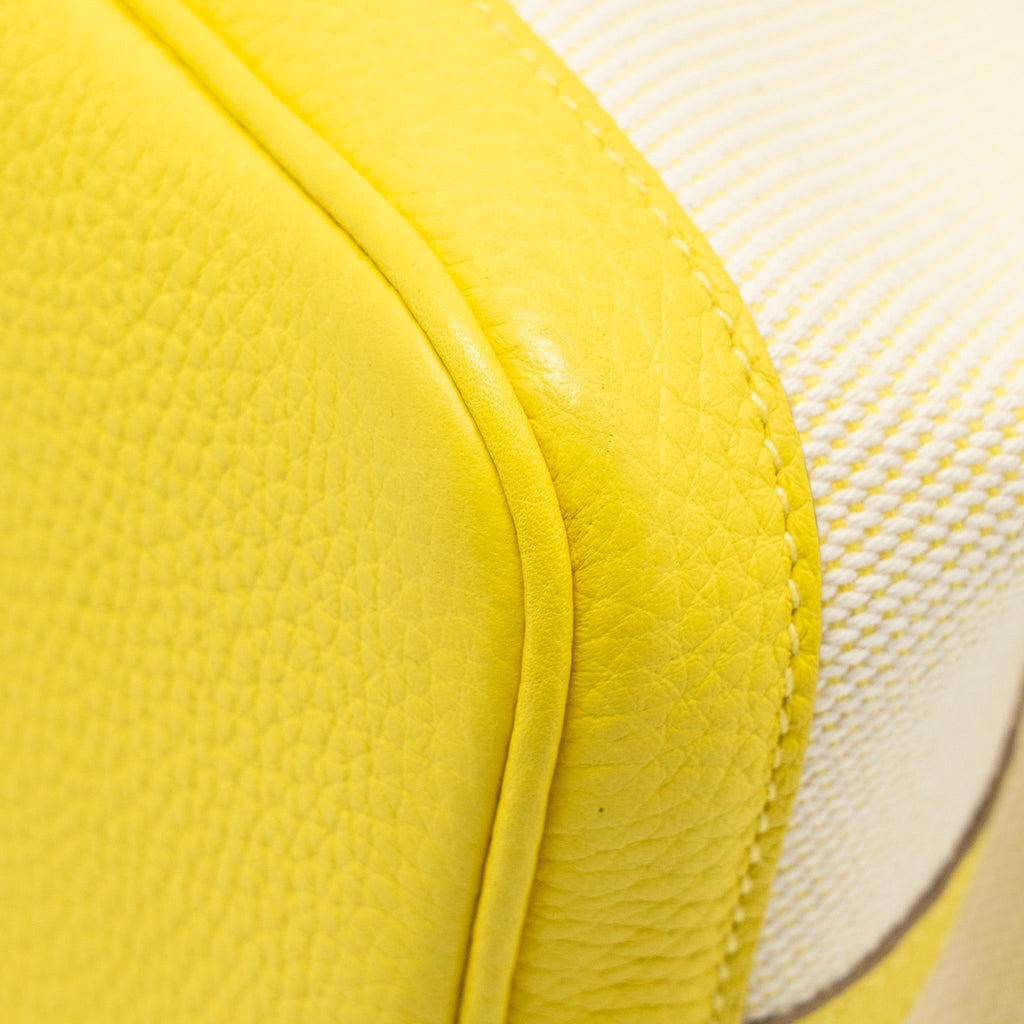 HERMES GARDEN PARTY 30 CANVAS / NEGONDA CITRON/LIME SHW