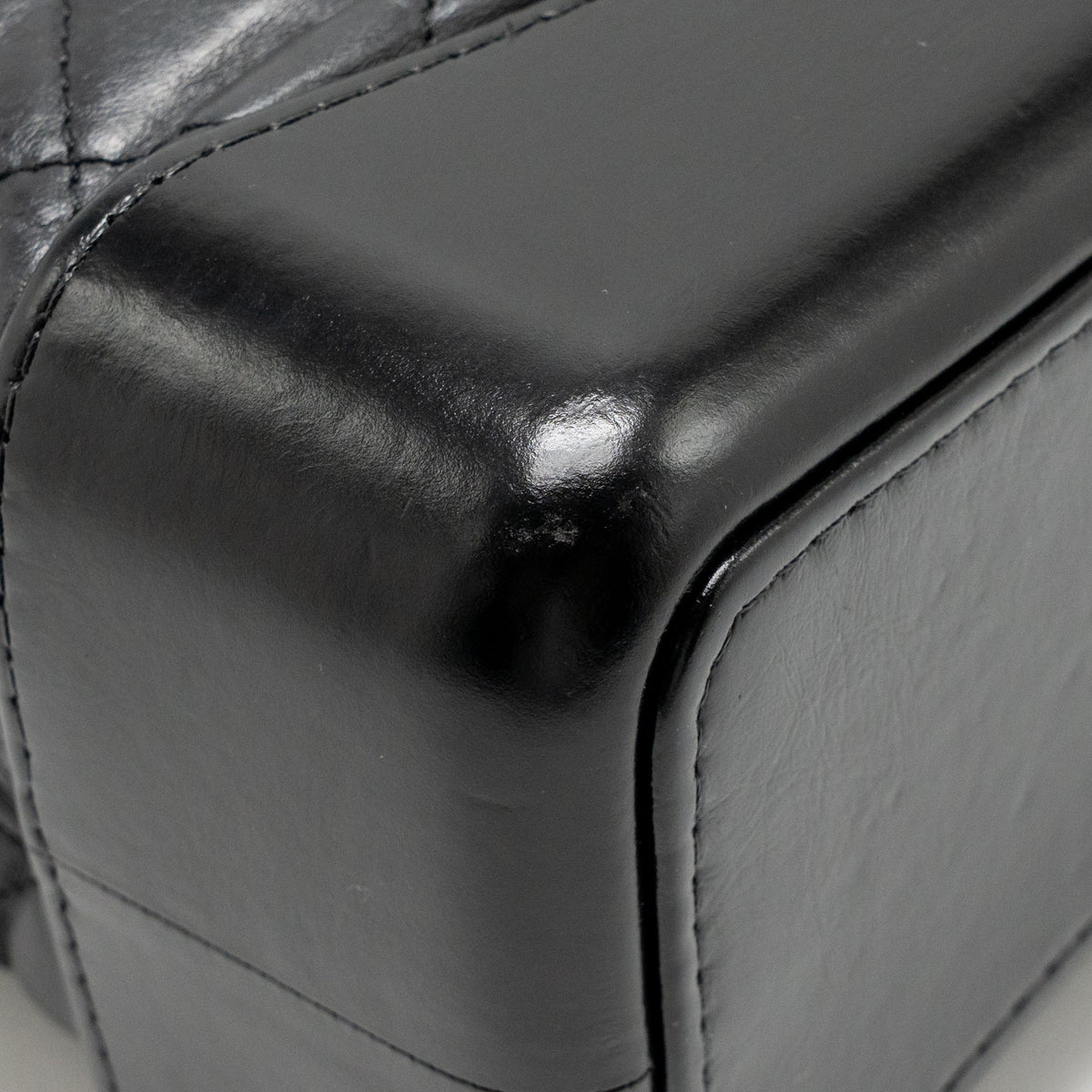 Chanel Gabrielle Backpack Aged Calfskin BLACK Multicolour Hardware