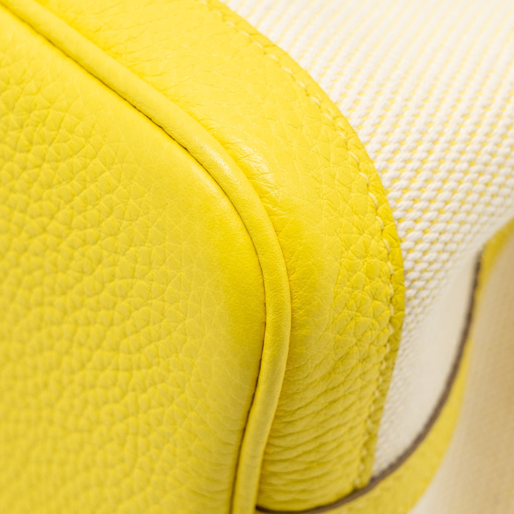 HERMES GARDEN PARTY 30 CANVAS / NEGONDA CITRON/LIME SHW