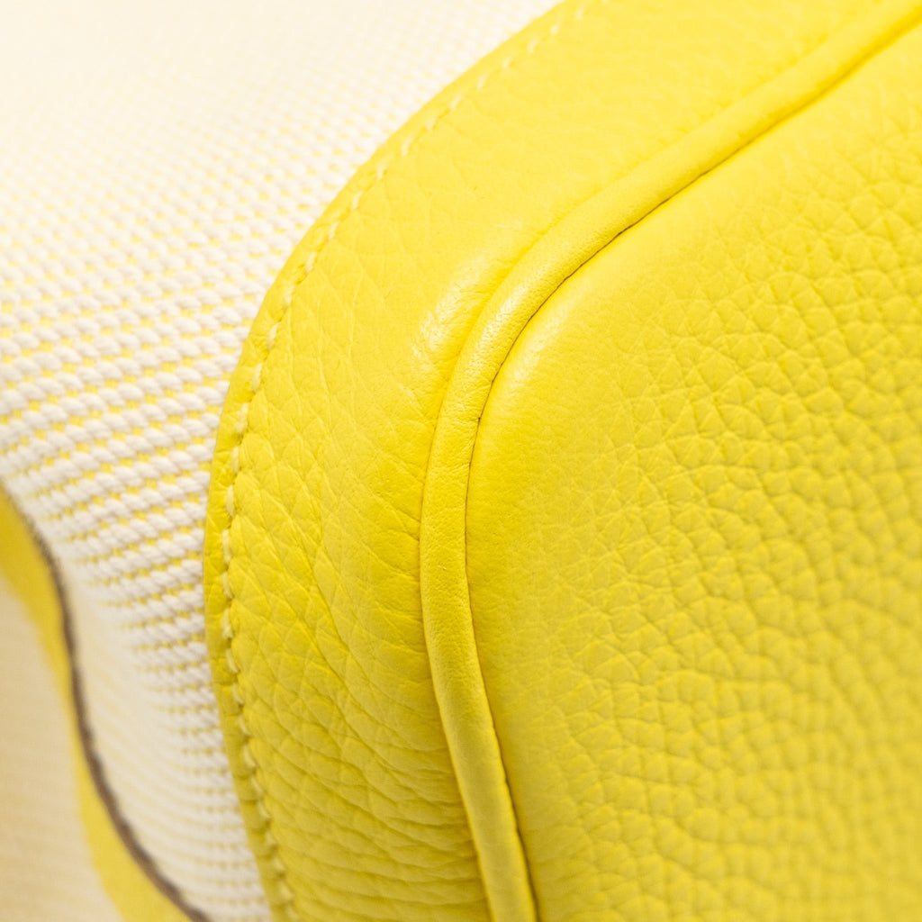 HERMES GARDEN PARTY 30 CANVAS / NEGONDA CITRON/LIME SHW