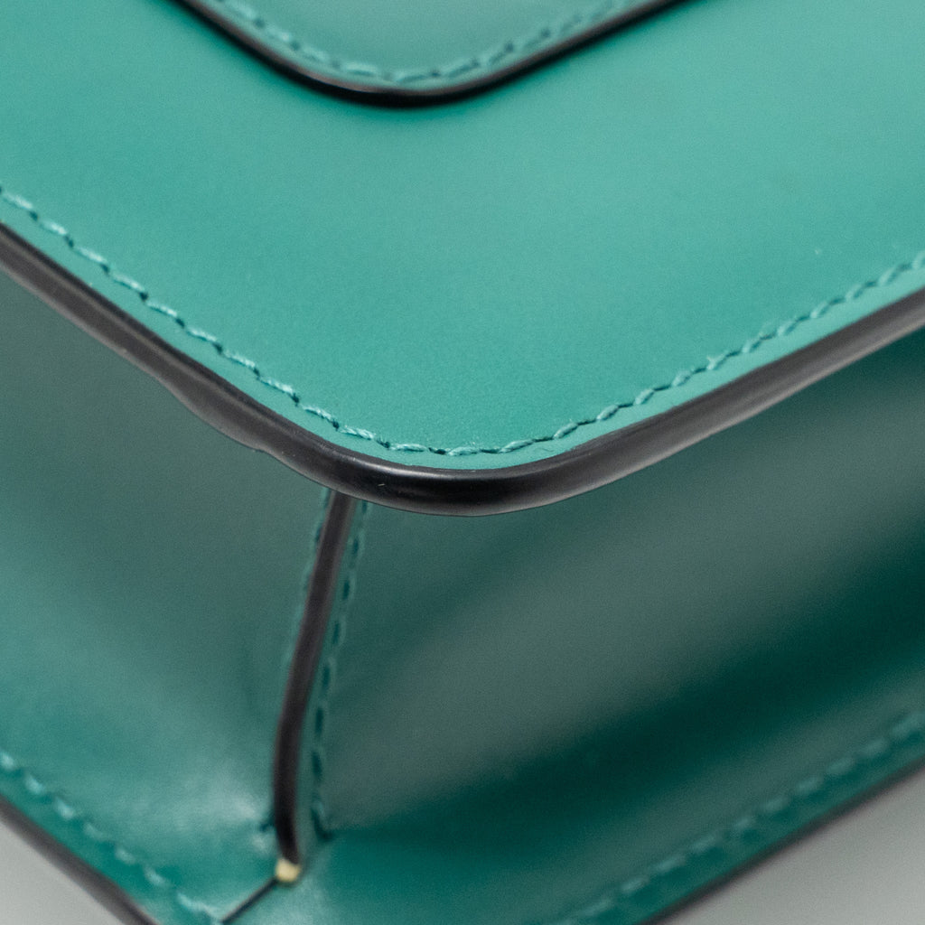 BVLGARI SERPENTI FOREVER CROSSBODY BAG CALFSKIN GREEN LGHW
