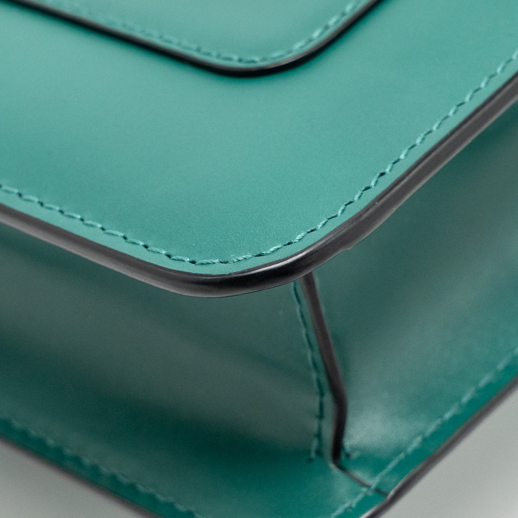 BVLGARI SERPENTI FOREVER CROSSBODY BAG CALFSKIN GREEN LGHW