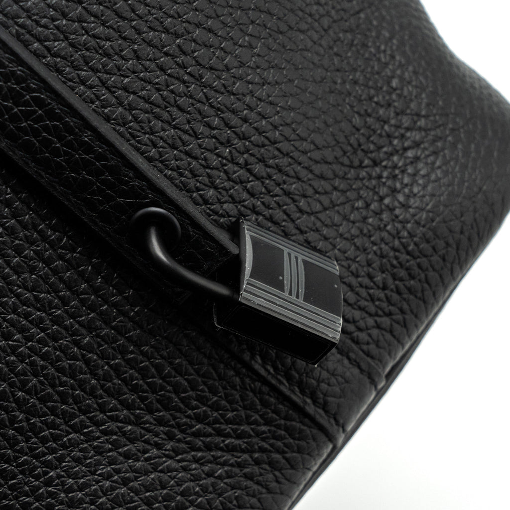 HERMES PICOTIN 18 CLEMENCE BLACK WITH BLACK HARDWARE