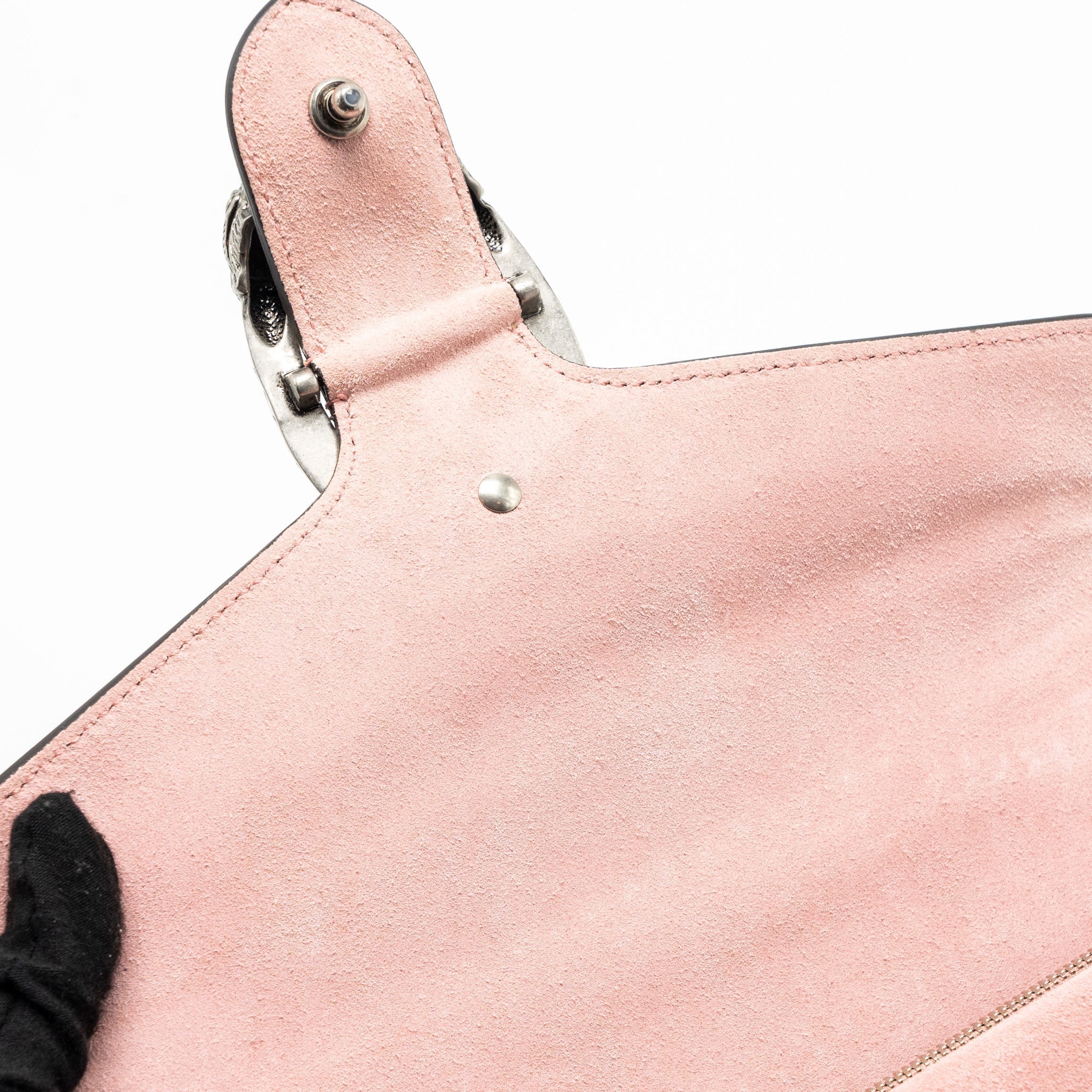 GUCCI DIONYSUS SHOULDER BAG GG SUPREME CANVAS/SUEDE PINK/BROWN LIMITED EDITION SHW