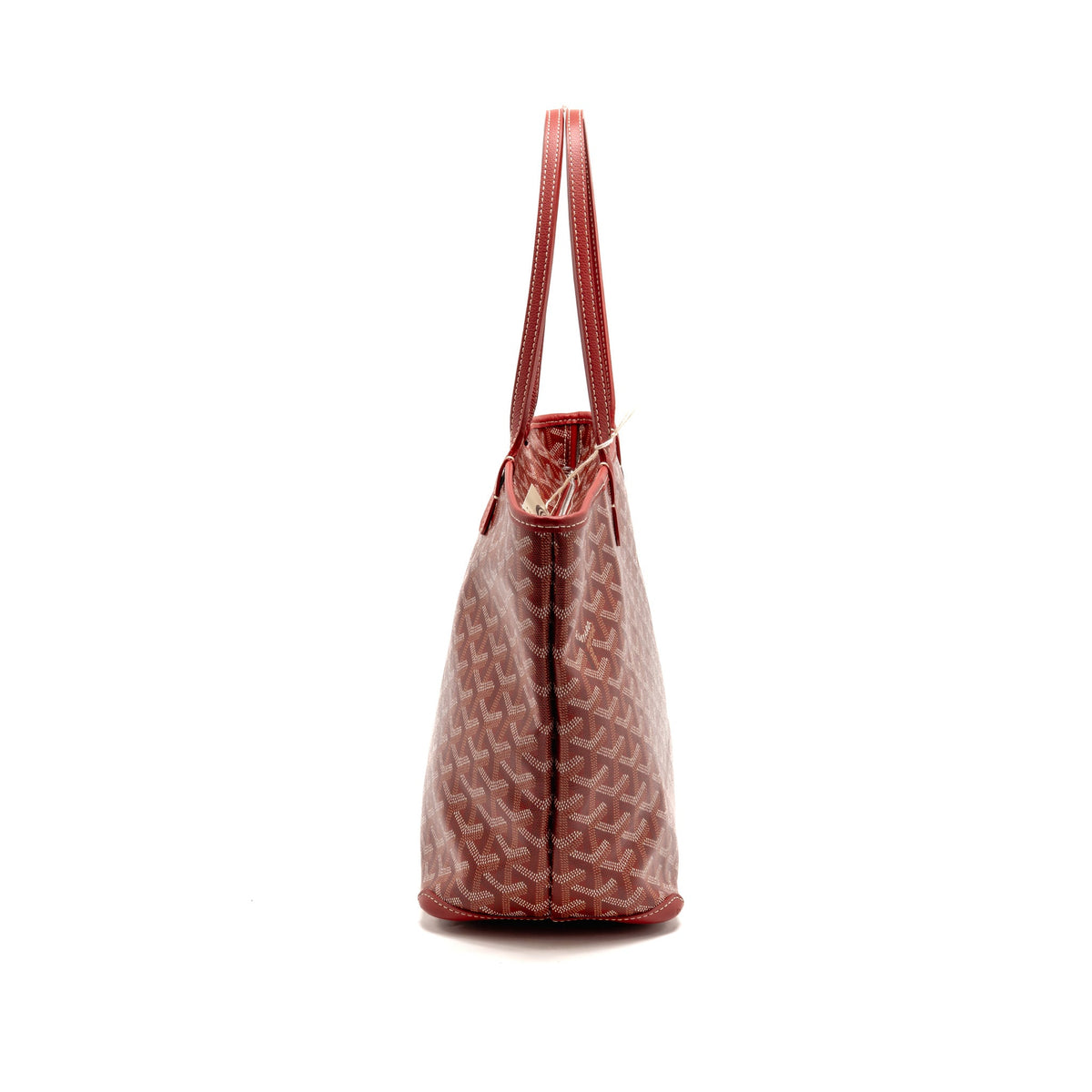 Goyard Artois PM Bag Goyardine Canvas/Chevroches Calfskin Rouge SHW