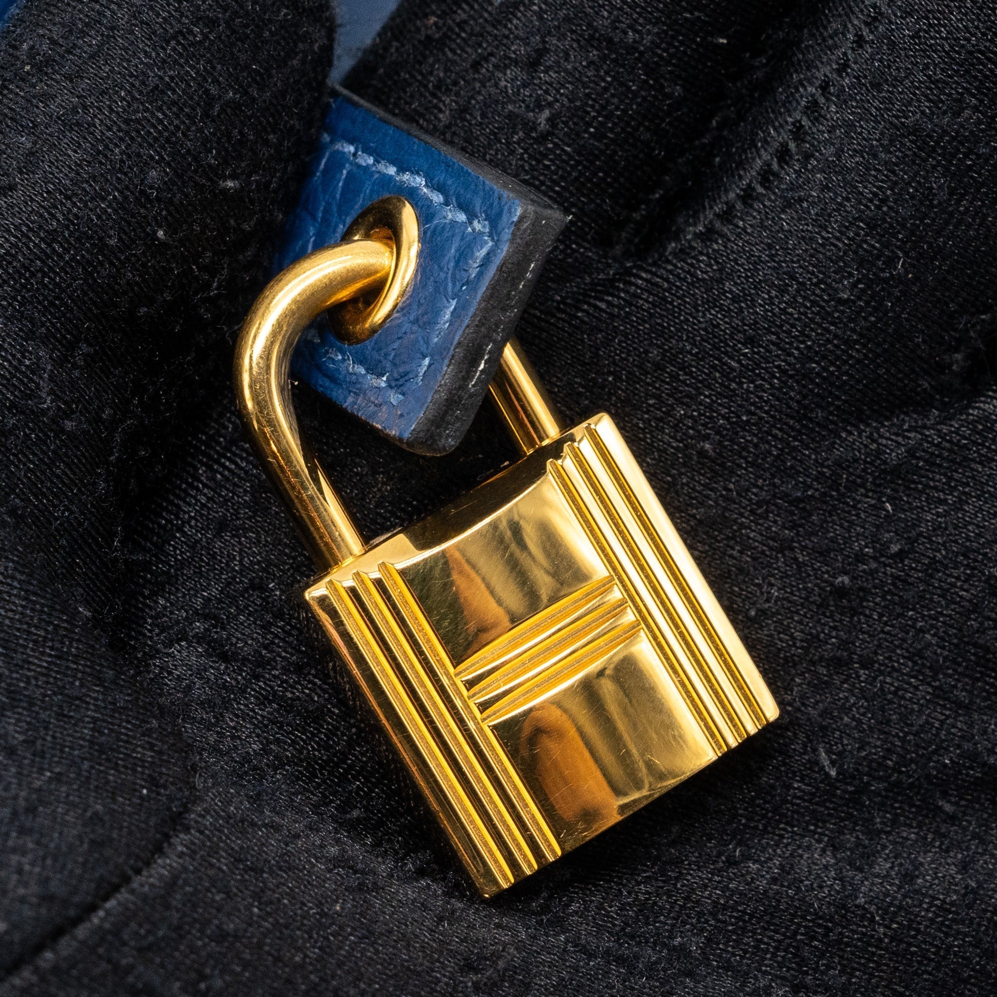 HERMES PICOTIN 18 CLEMENCE DEEP BLUE GHW