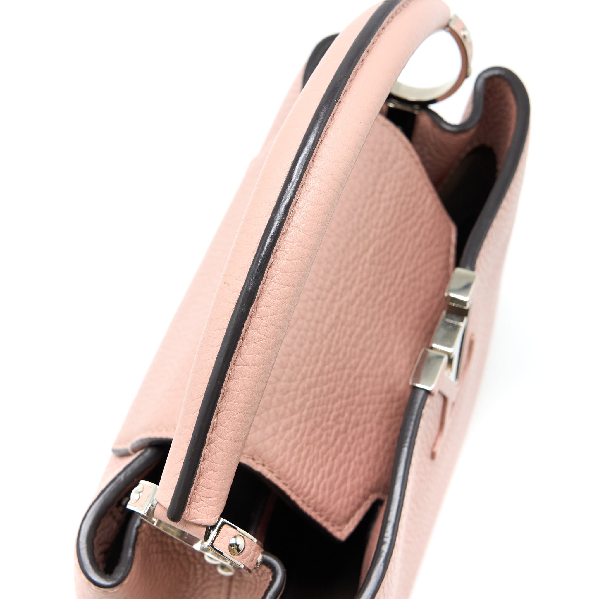 LOUIS VUITTON CAPUCINES BB TAURILLON PINK SHW