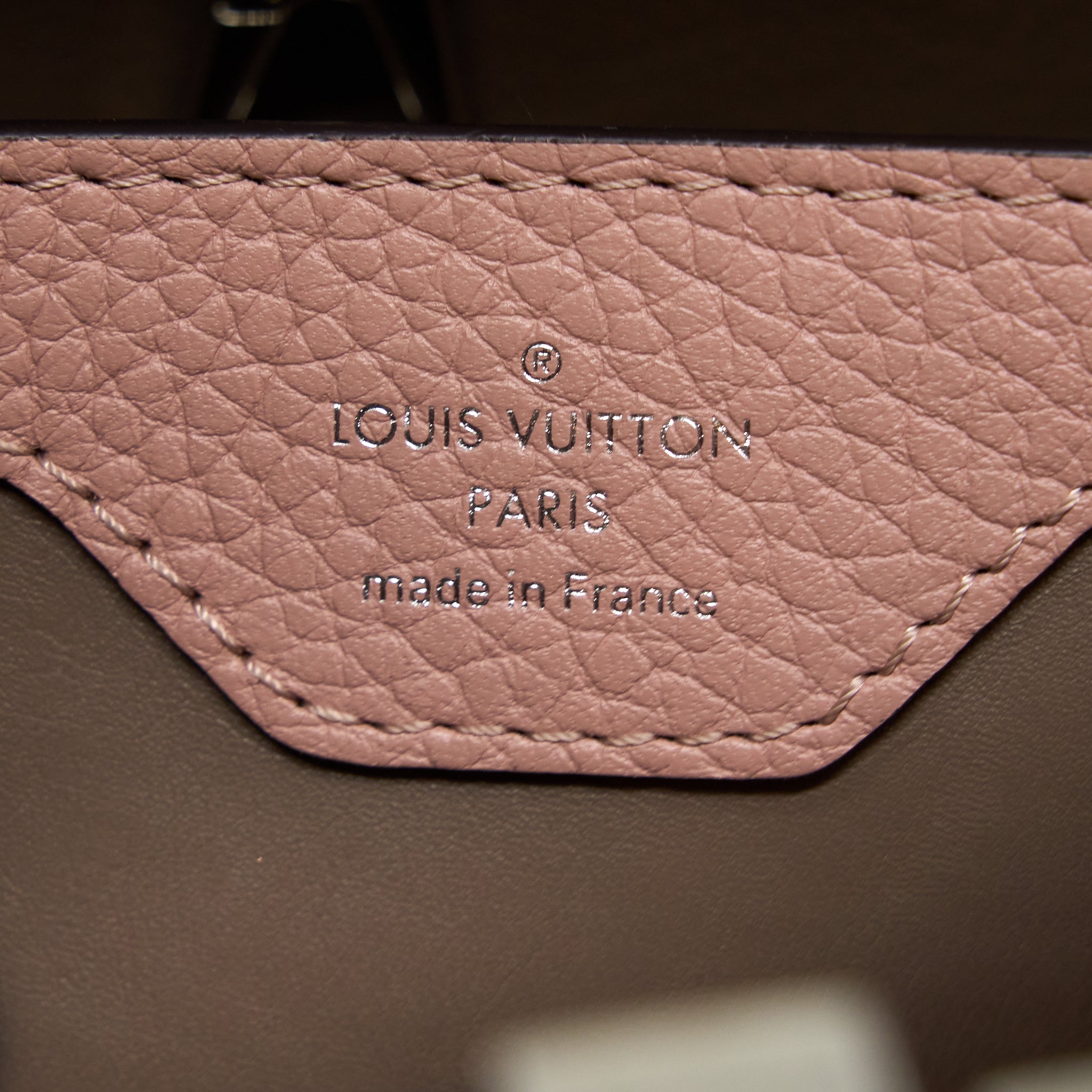 LOUIS VUITTON CAPUCINES BB TAURILLON PINK SHW