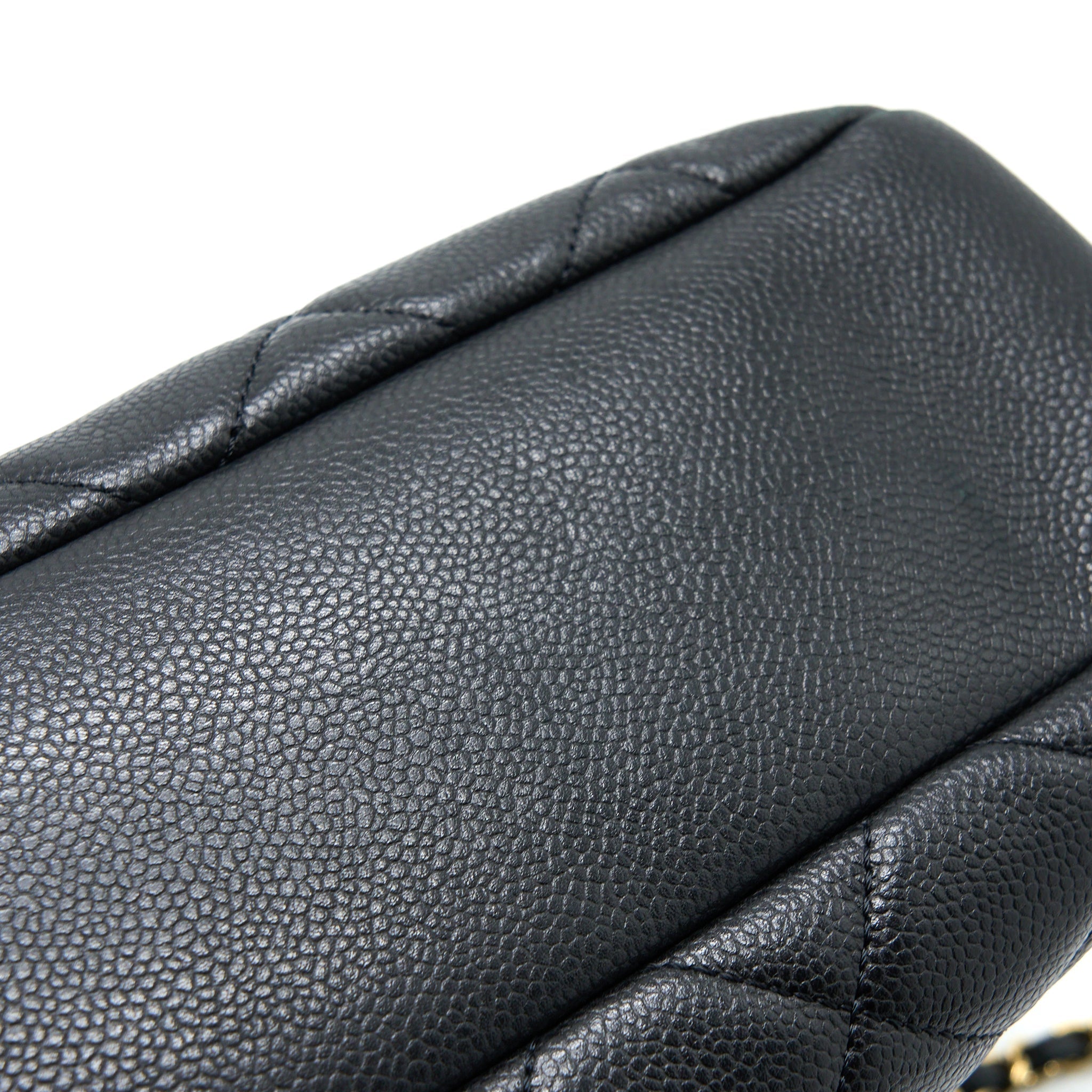 CHANEL MATELASSE CHAIN TOTE BAG CAVIAR BLACK GHW