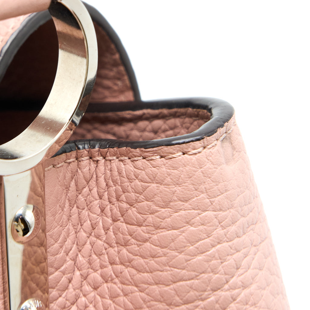 LOUIS VUITTON CAPUCINES BB TAURILLON PINK SHW