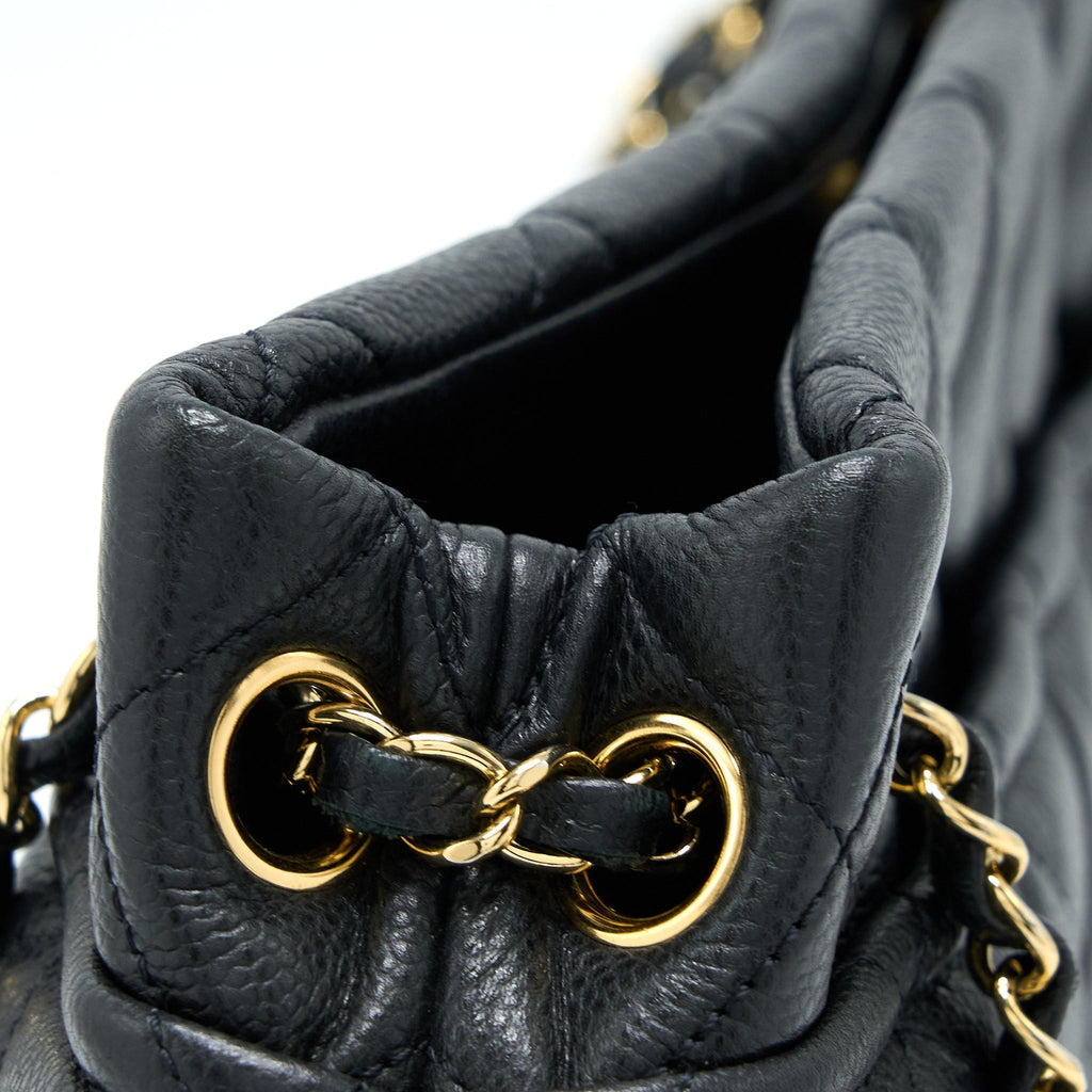 CHANEL MATELASSE CHAIN TOTE BAG CAVIAR BLACK GHW