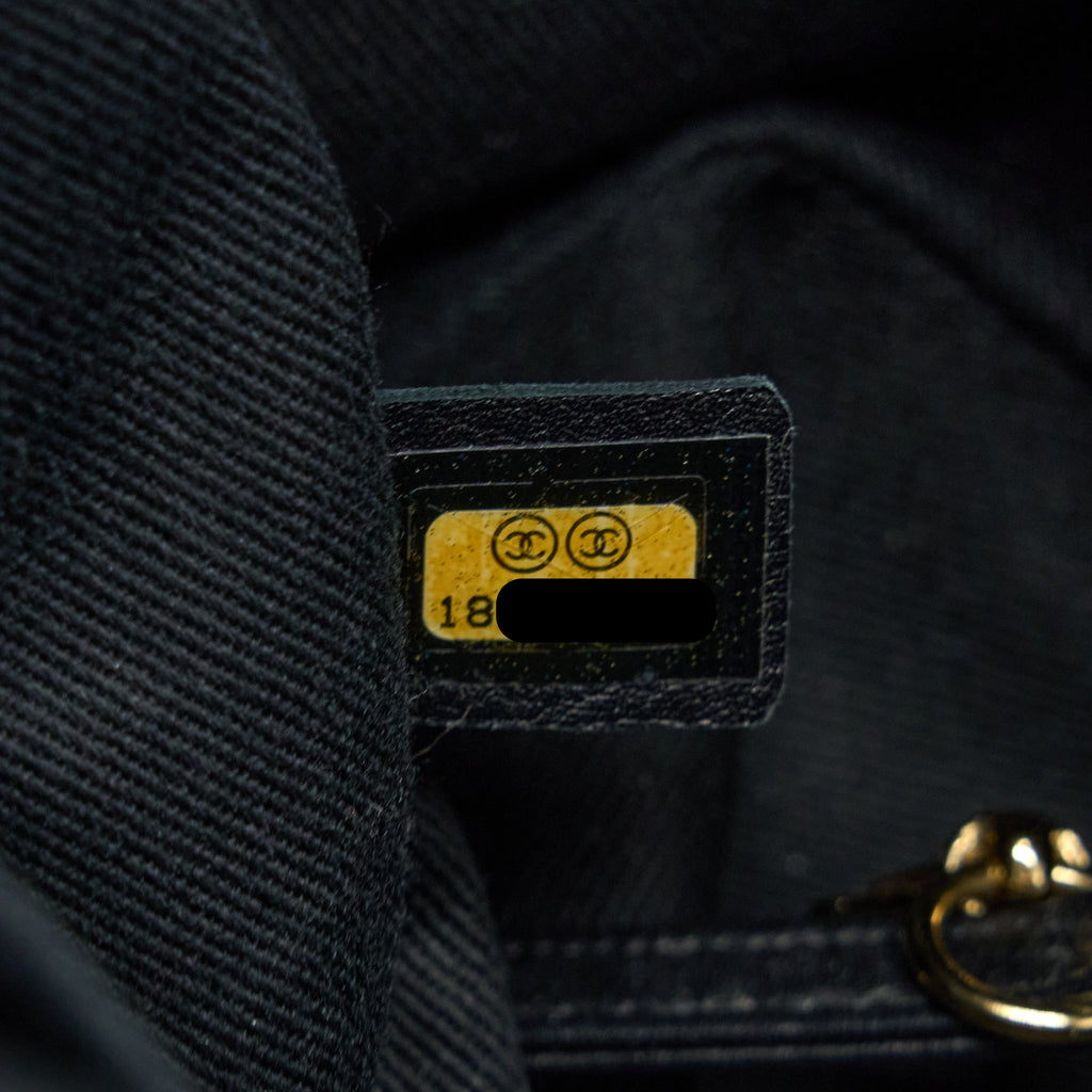 CHANEL MATELASSE CHAIN TOTE BAG CAVIAR BLACK GHW