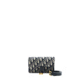 DIOR SADDLE BELT POUCH OBLIQUE BLUE GHW