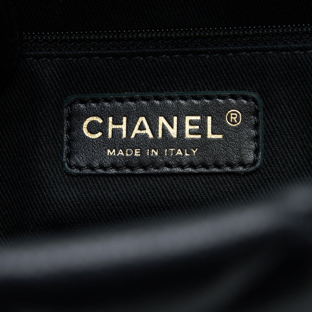 CHANEL MATELASSE CHAIN TOTE BAG CAVIAR BLACK GHW