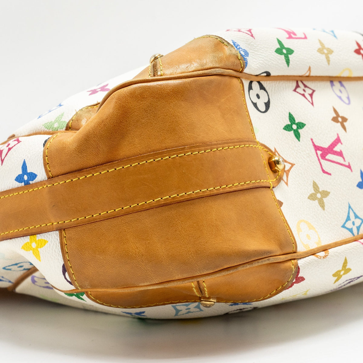 LOUIS VUITTON MURAKAMI GRETA BAG MONOGRAM CANVAS WHITE/MULTICOLOUR GHW
