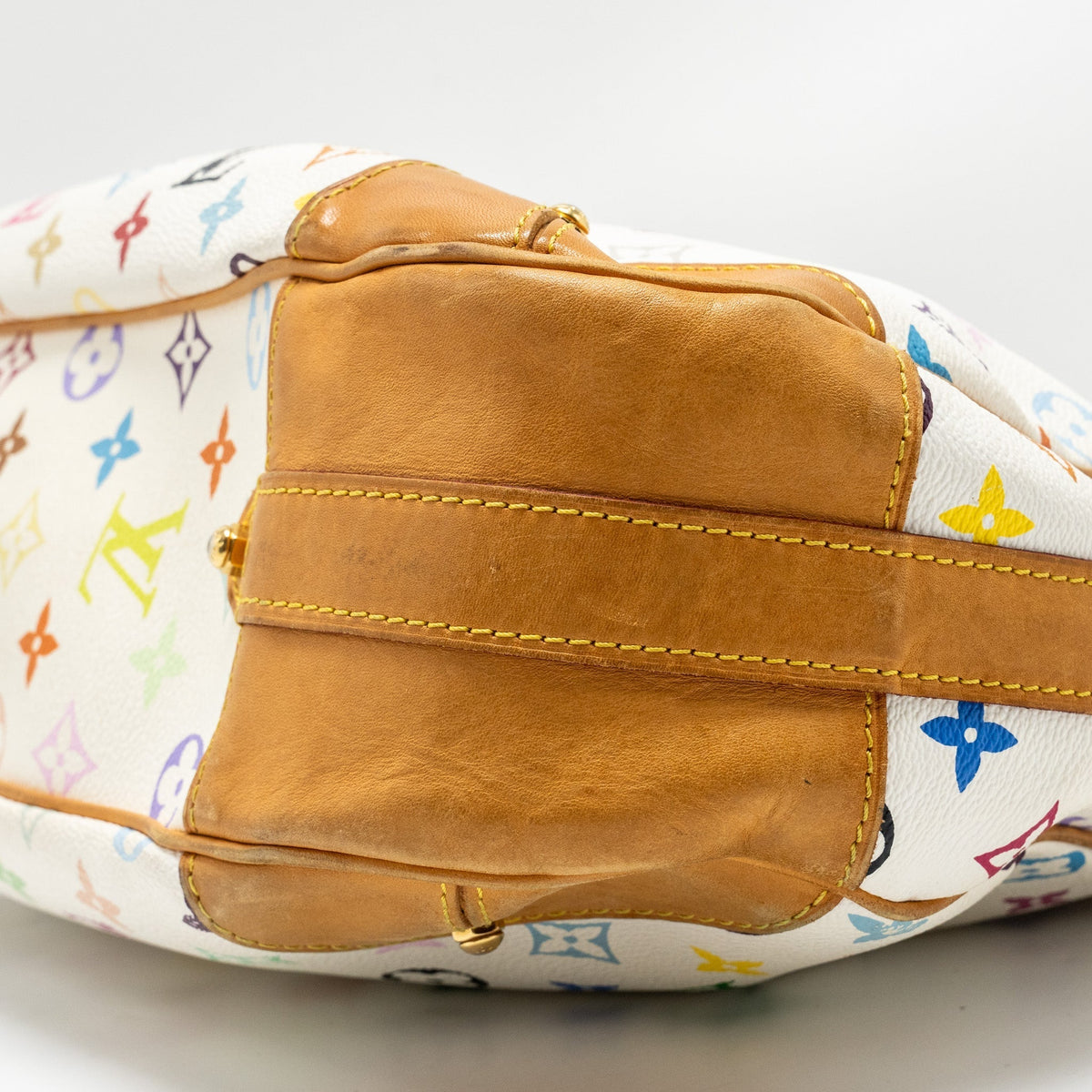 LOUIS VUITTON MURAKAMI GRETA BAG MONOGRAM CANVAS WHITE/MULTICOLOUR GHW