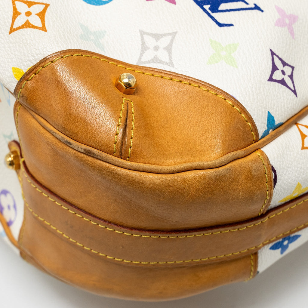 LOUIS VUITTON MURAKAMI GRETA BAG MONOGRAM CANVAS WHITE/MULTICOLOUR GHW