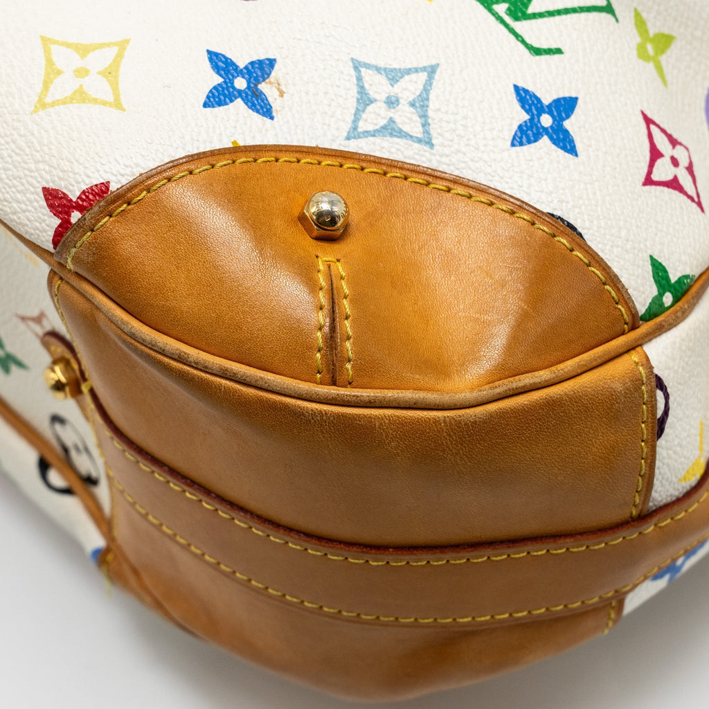 LOUIS VUITTON MURAKAMI GRETA BAG MONOGRAM CANVAS WHITE/MULTICOLOUR GHW