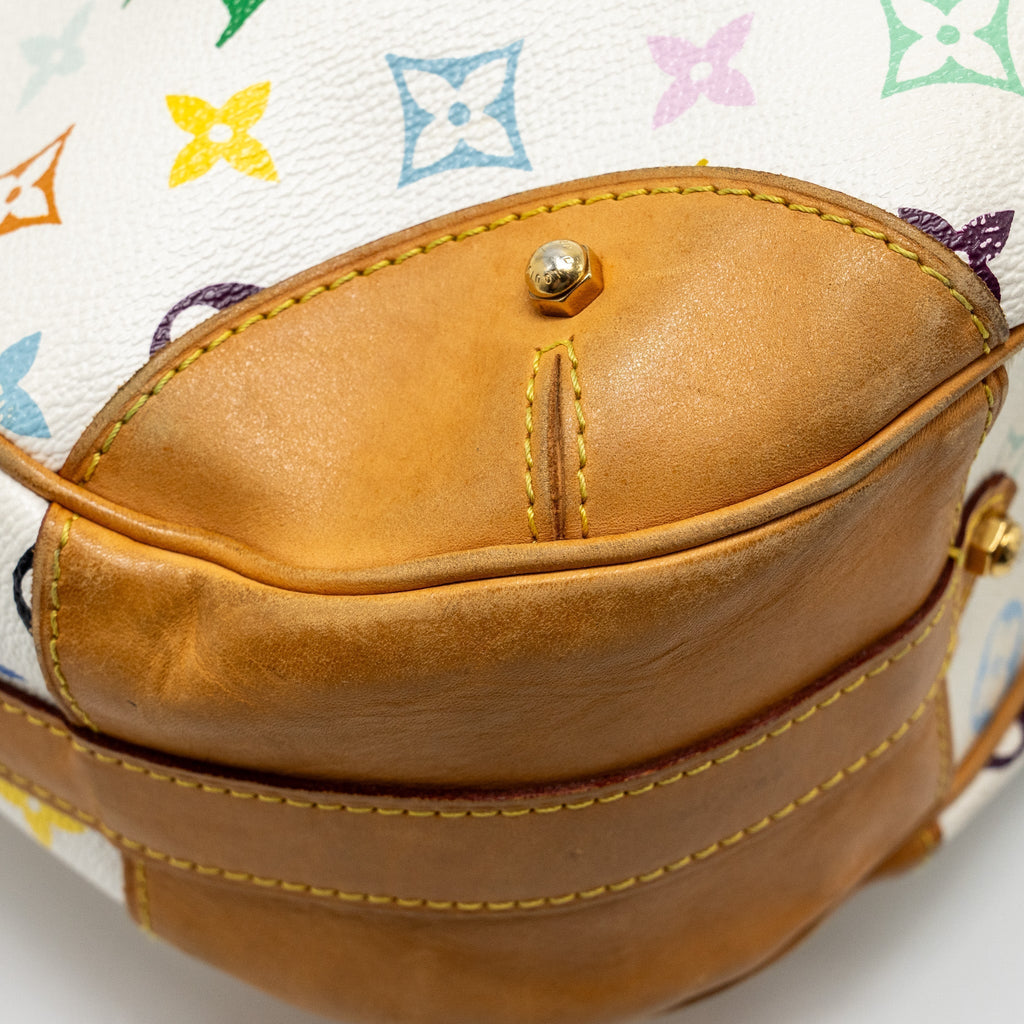LOUIS VUITTON MURAKAMI GRETA BAG MONOGRAM CANVAS WHITE/MULTICOLOUR GHW