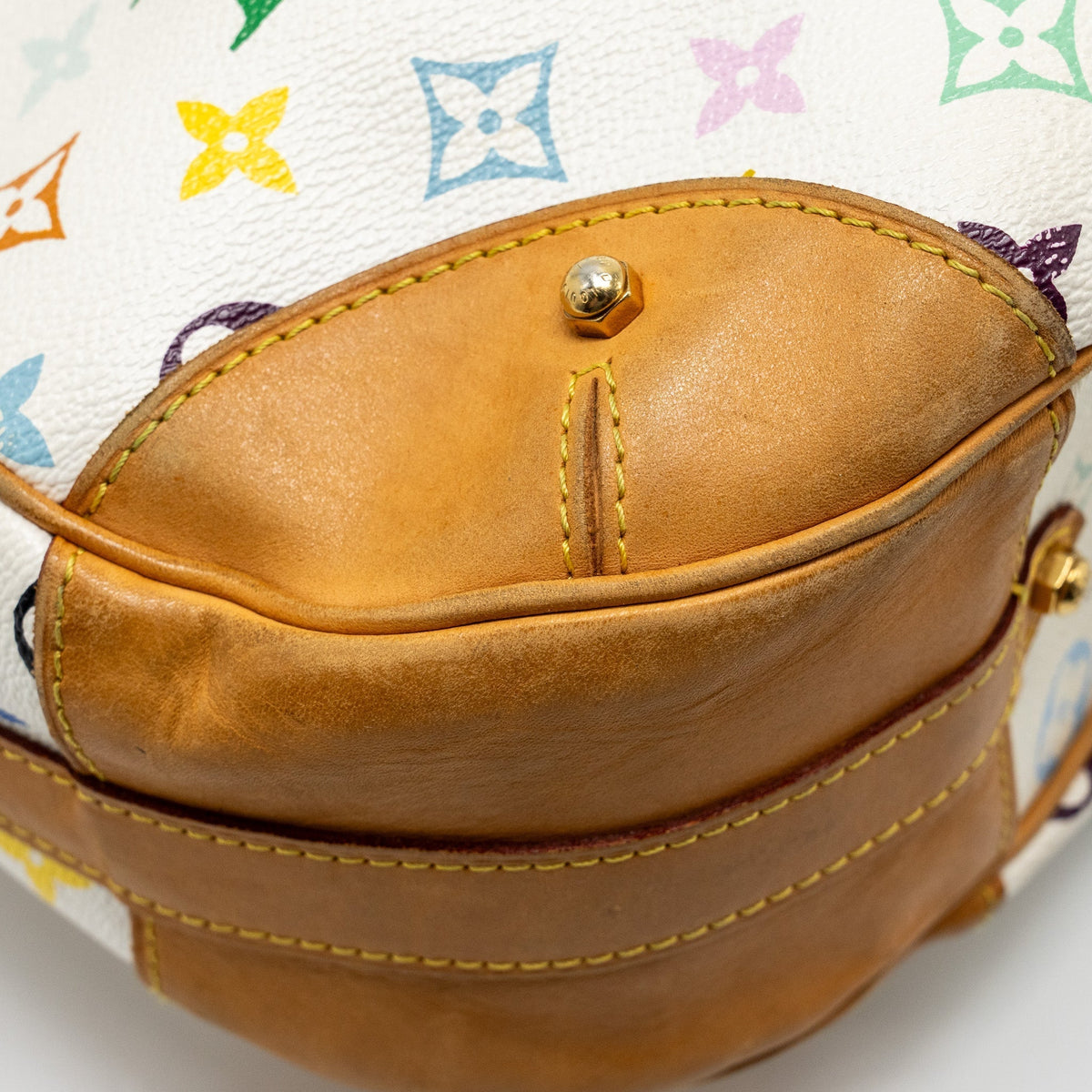 LOUIS VUITTON MURAKAMI GRETA BAG MONOGRAM CANVAS WHITE/MULTICOLOUR GHW