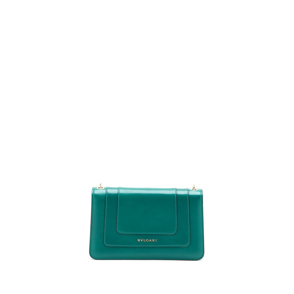 BVLGARI SERPENTI FOREVER CROSSBODY BAG CALFSKIN GREEN LGHW