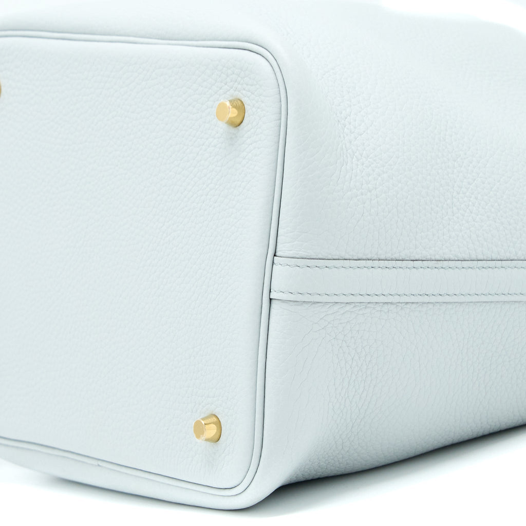 Hermes Picotin 22 Clemence Bleu Pale GHW