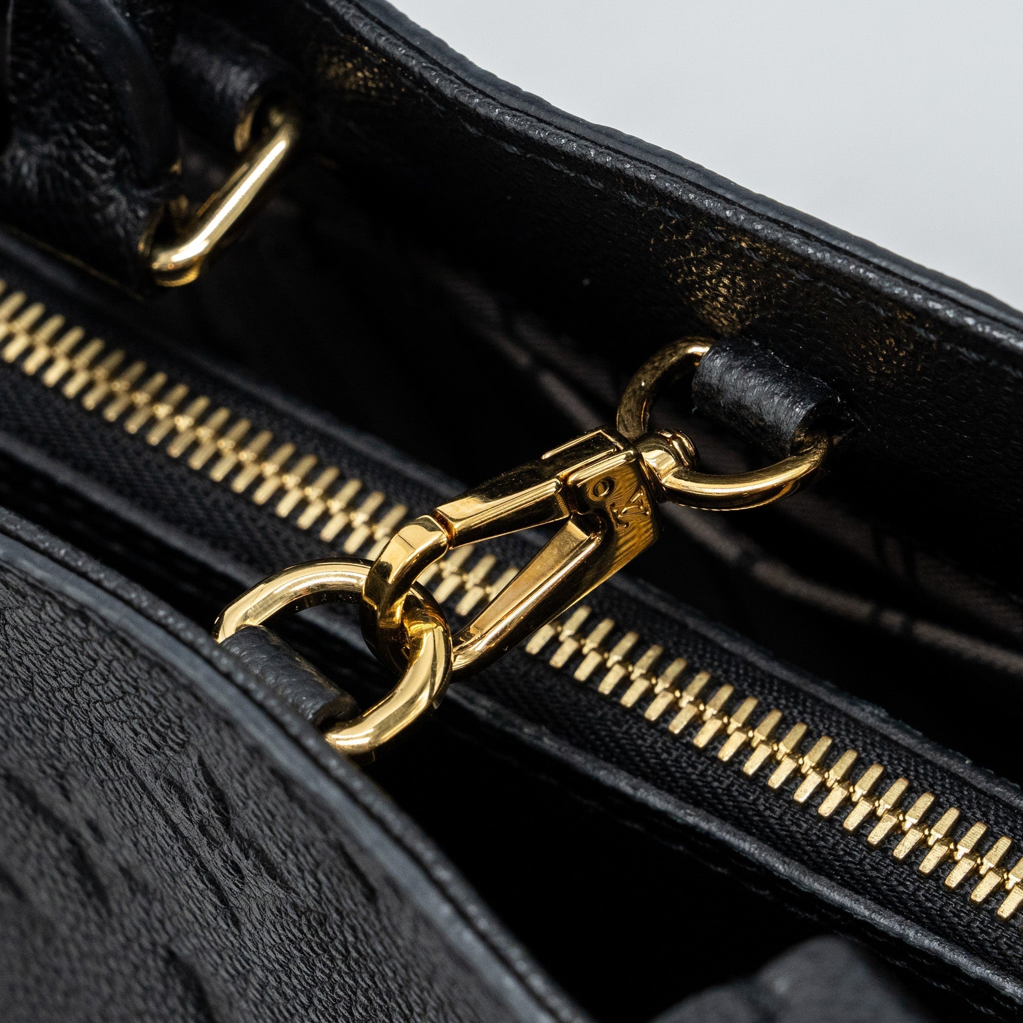LOUIS VUITTON MONTAIGNE BB  MONOGRAM EMPREINTE BLACK GHW