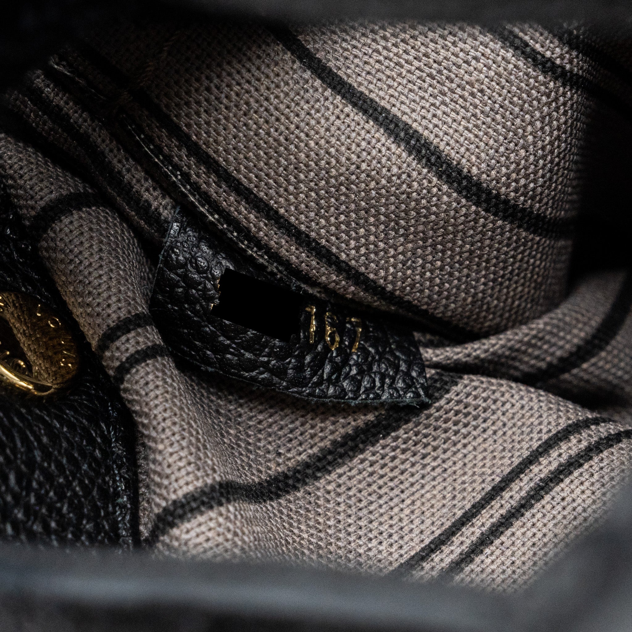 LOUIS VUITTON MONTAIGNE BB  MONOGRAM EMPREINTE BLACK GHW