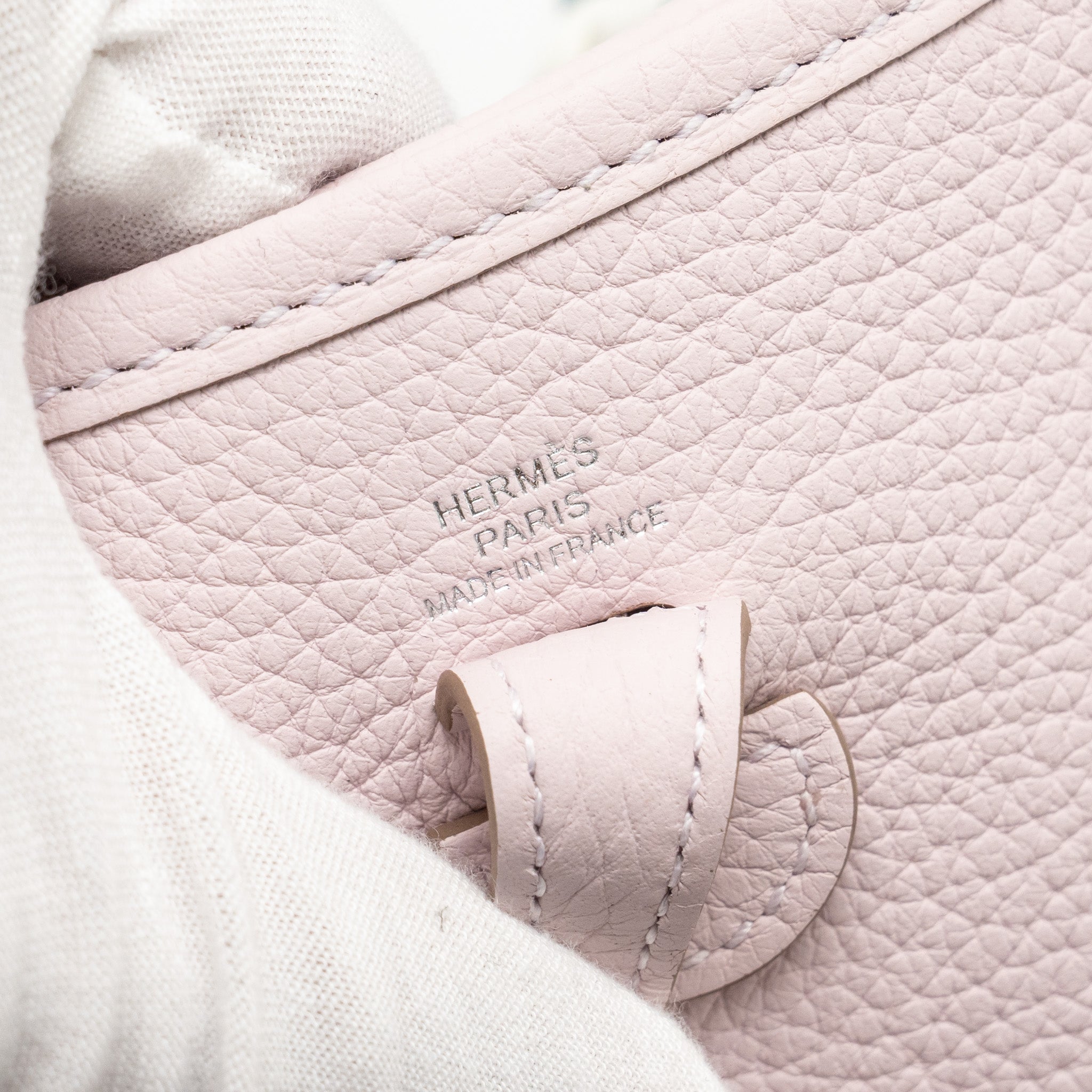 HERMES MINI EVELYNE CLEMENCE MAUVE PALE SHW