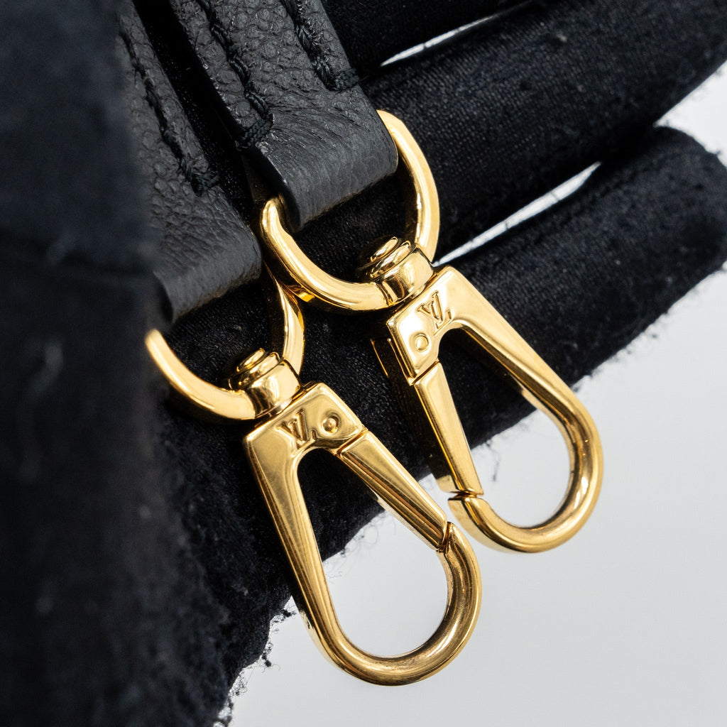 LOUIS VUITTON MONTAIGNE BB  MONOGRAM EMPREINTE BLACK GHW
