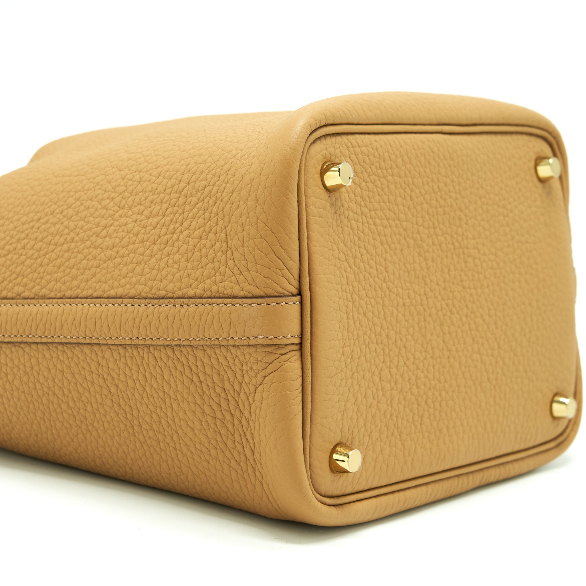 HERMES PICOTIN 18 LOCK BAG CLEMENCE BISCUIT GHW