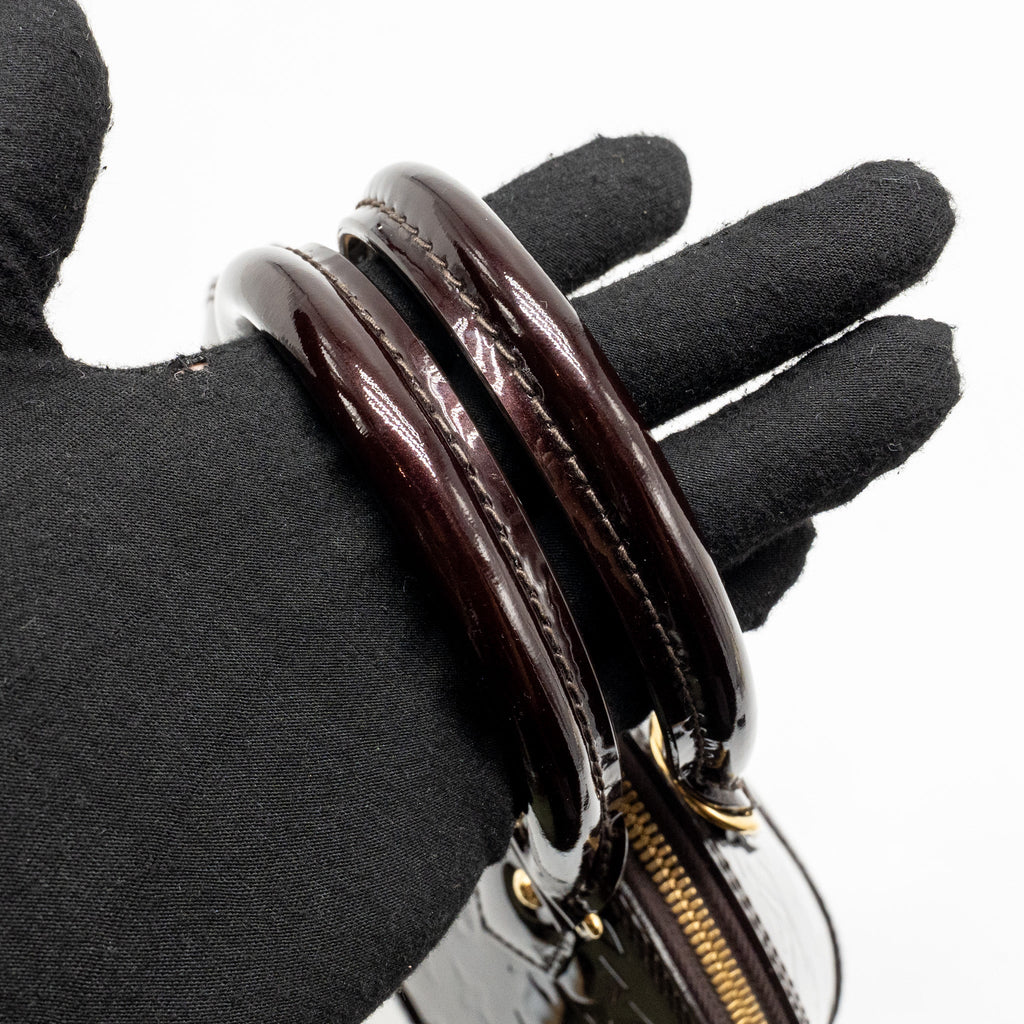 LOUIS VUITTON ALMA BB PATENT LEATHER AMATANTE GHW