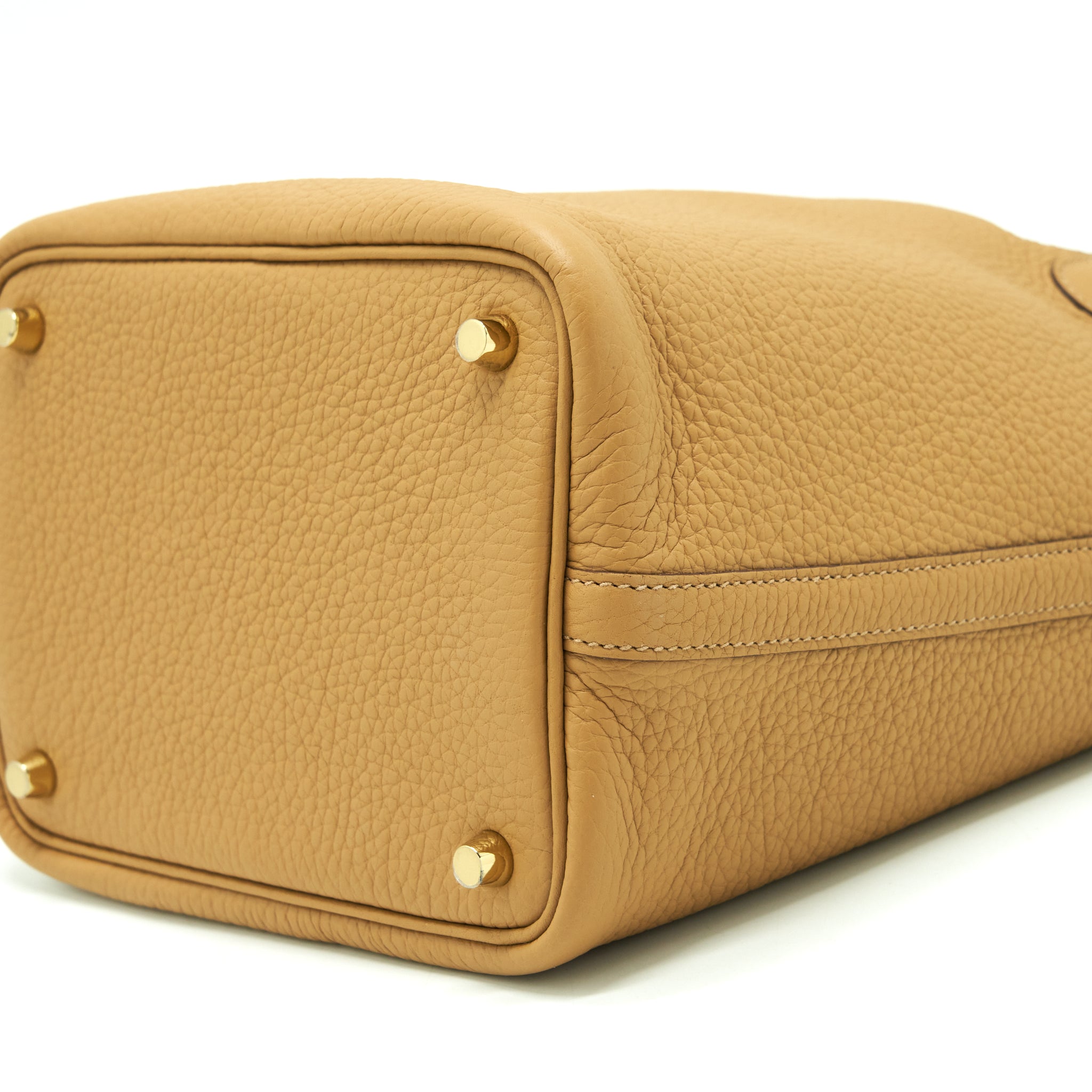HERMES PICOTIN 18 LOCK BAG CLEMENCE BISCUIT GHW
