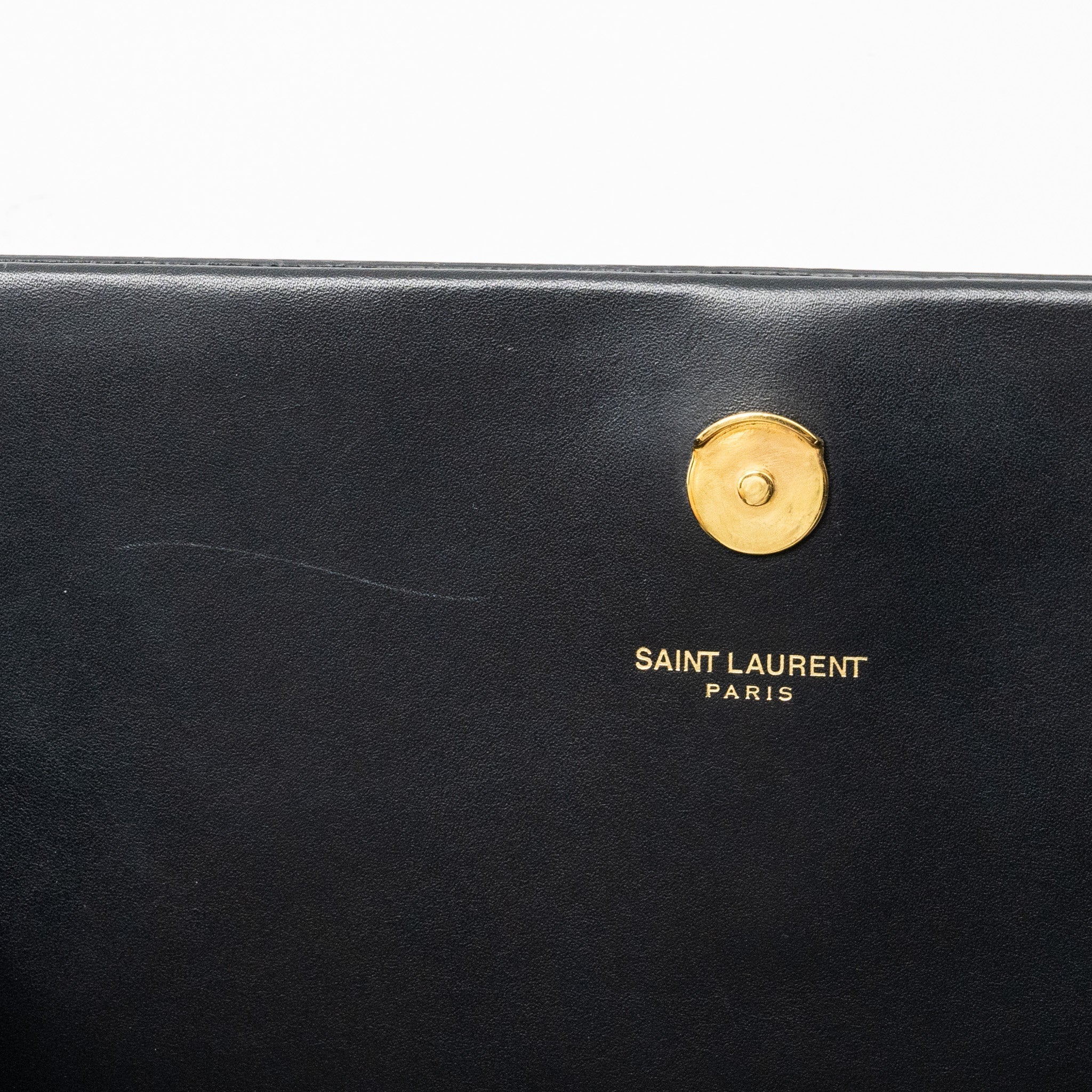 SAINT LAURENT MEDIUM KATE WITH TASSEL CALFSKIN BLACK GHW