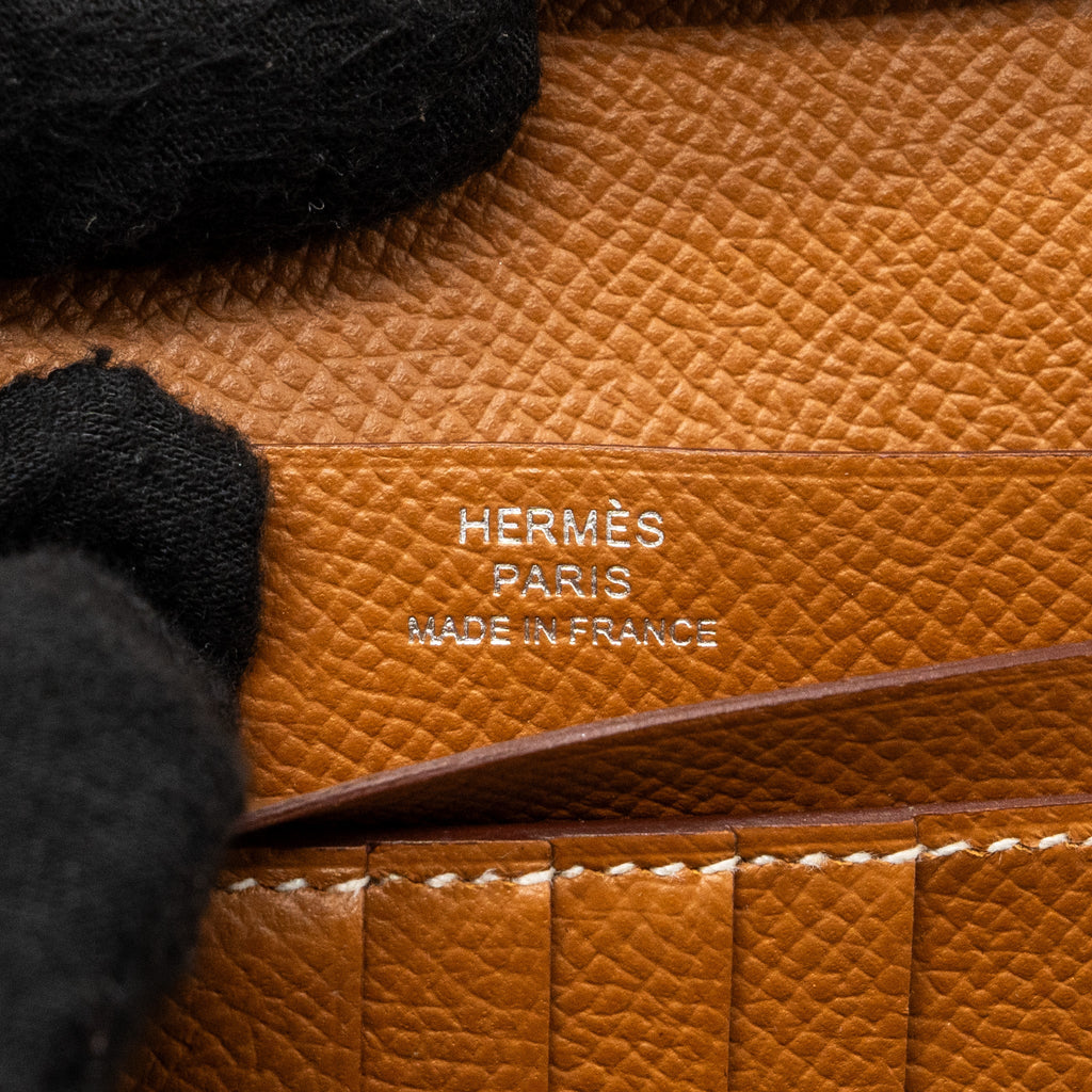 Hermes Bearn Compact Wallet Epsom Gold SHW