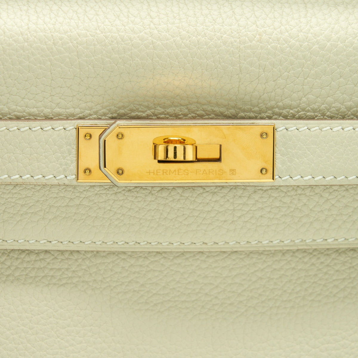 Hermes Kelly 28 Togo Craie GHW