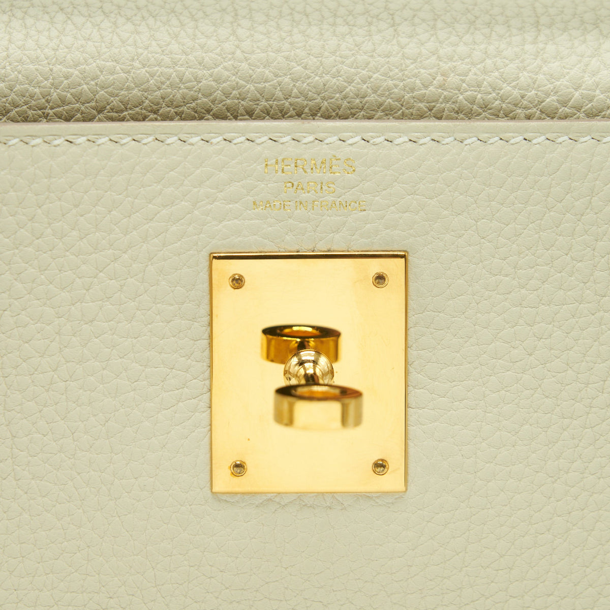 Hermes Kelly 28 Togo Craie GHW