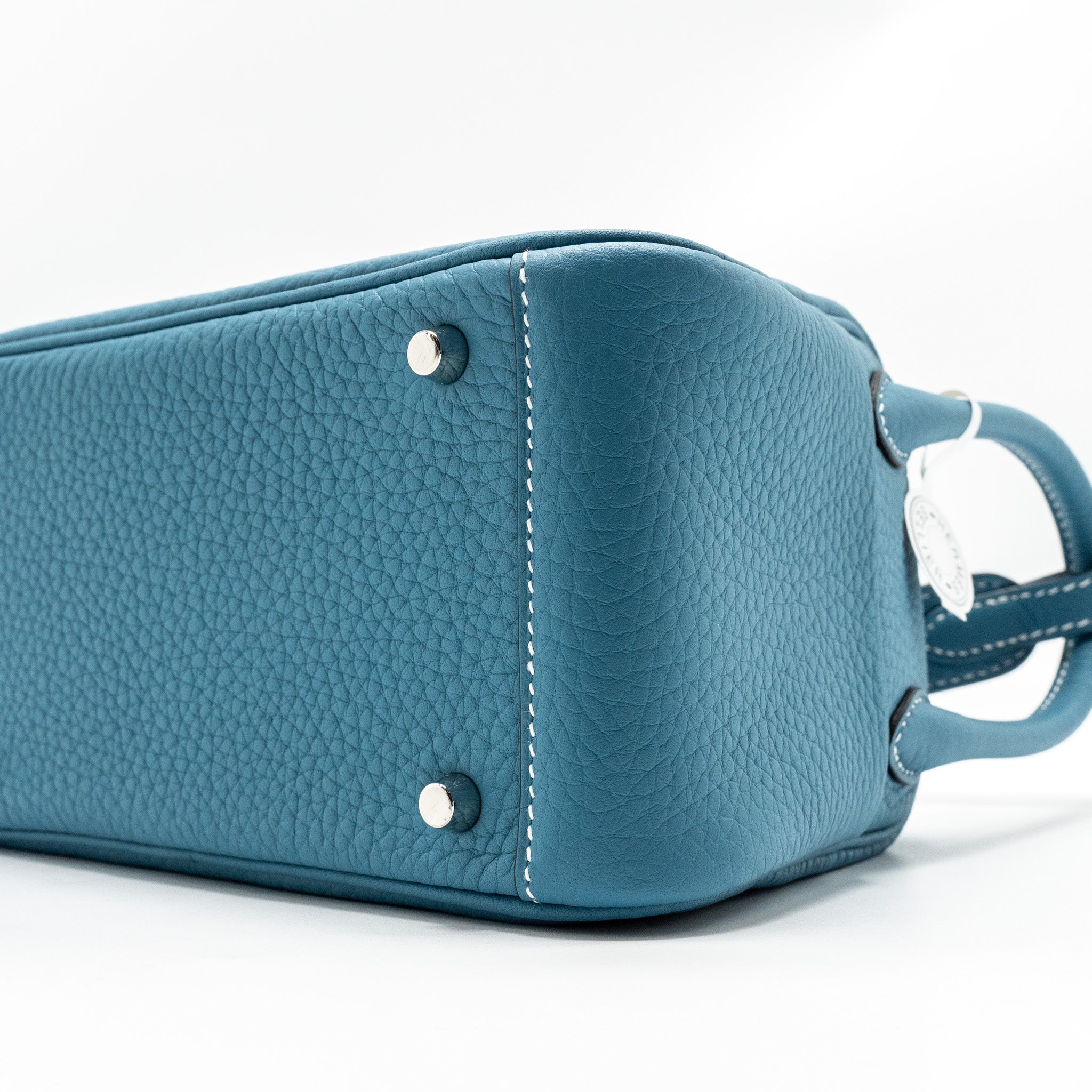 HERMES MINI LINDY CLEMENCE NEW BLUE JEAN SHW