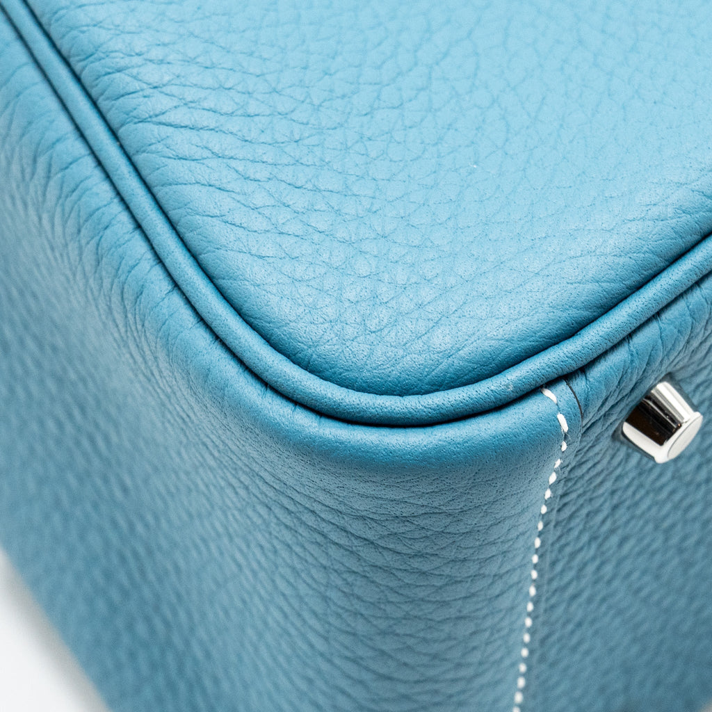 HERMES MINI LINDY CLEMENCE NEW BLUE JEAN SHW