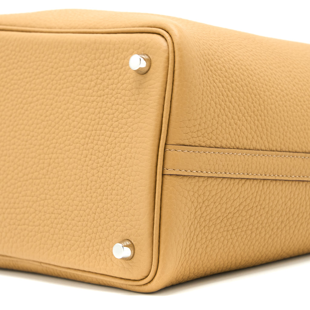 Hermes Picotin 18 Lock Bag Clemence 4b Biscuit SHW