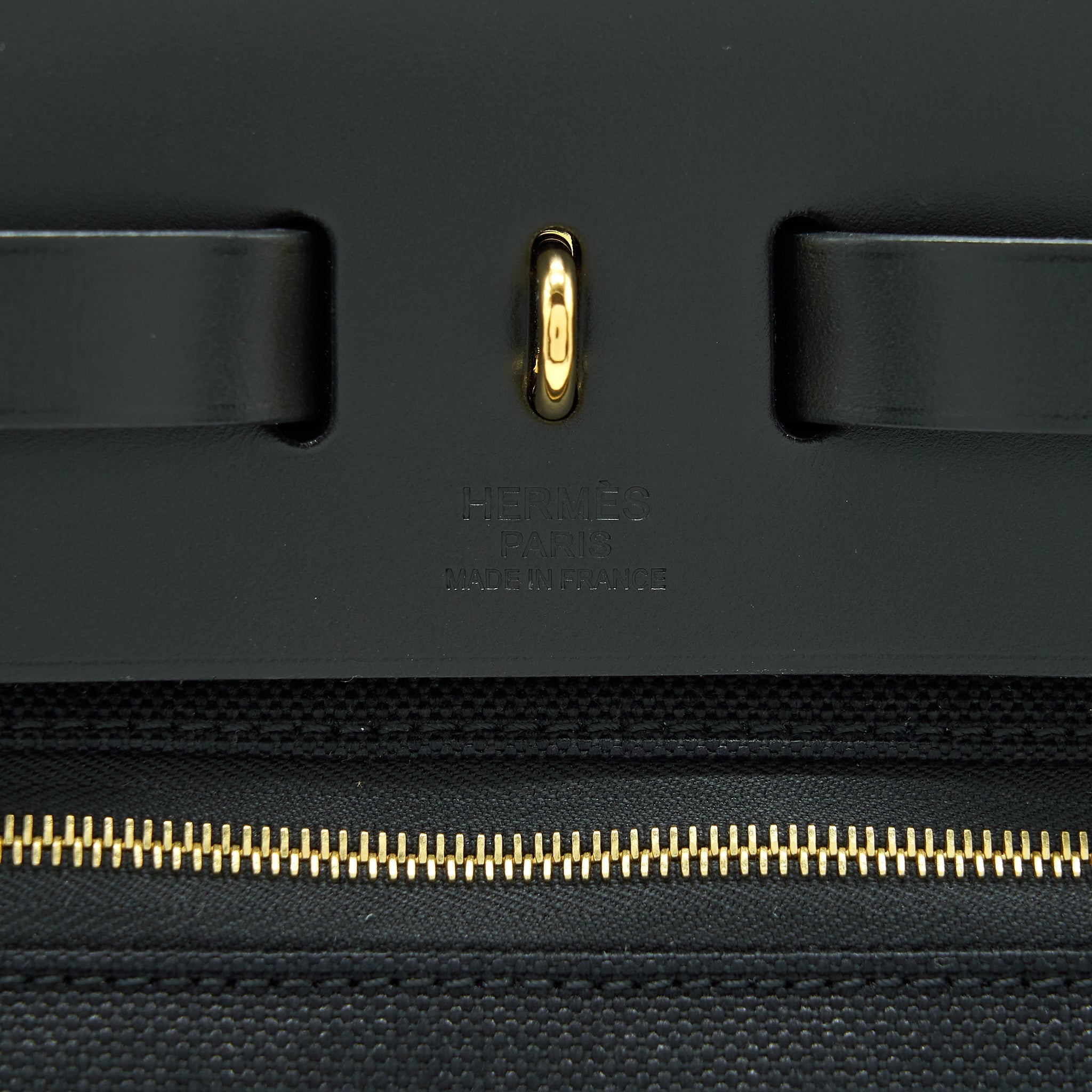 HERMES HERBAG 31 ZIP BAG BLACK GHW