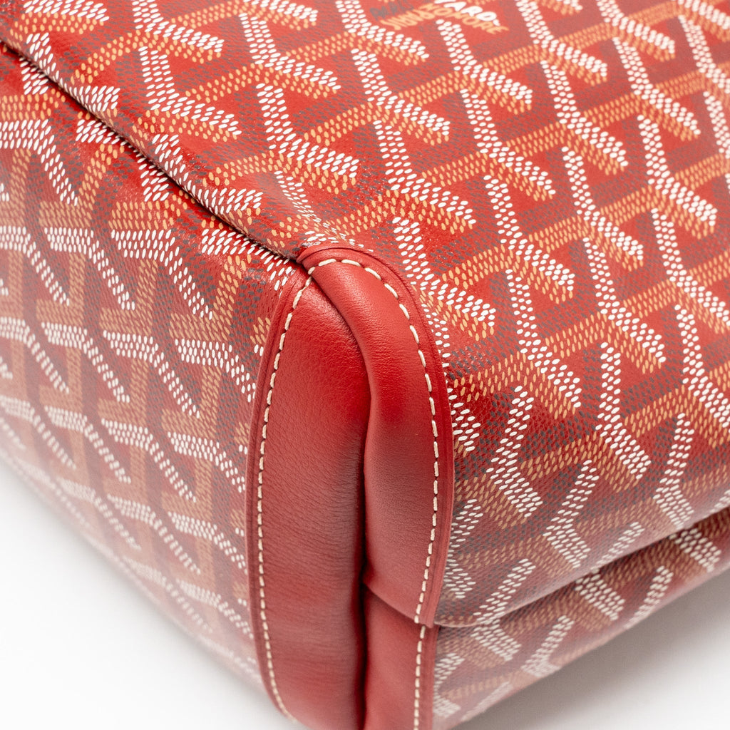 GOYARD ARTOIS PM TOTE BAG GOYARDINE CANVAS/LEATHER ROUGE SHW